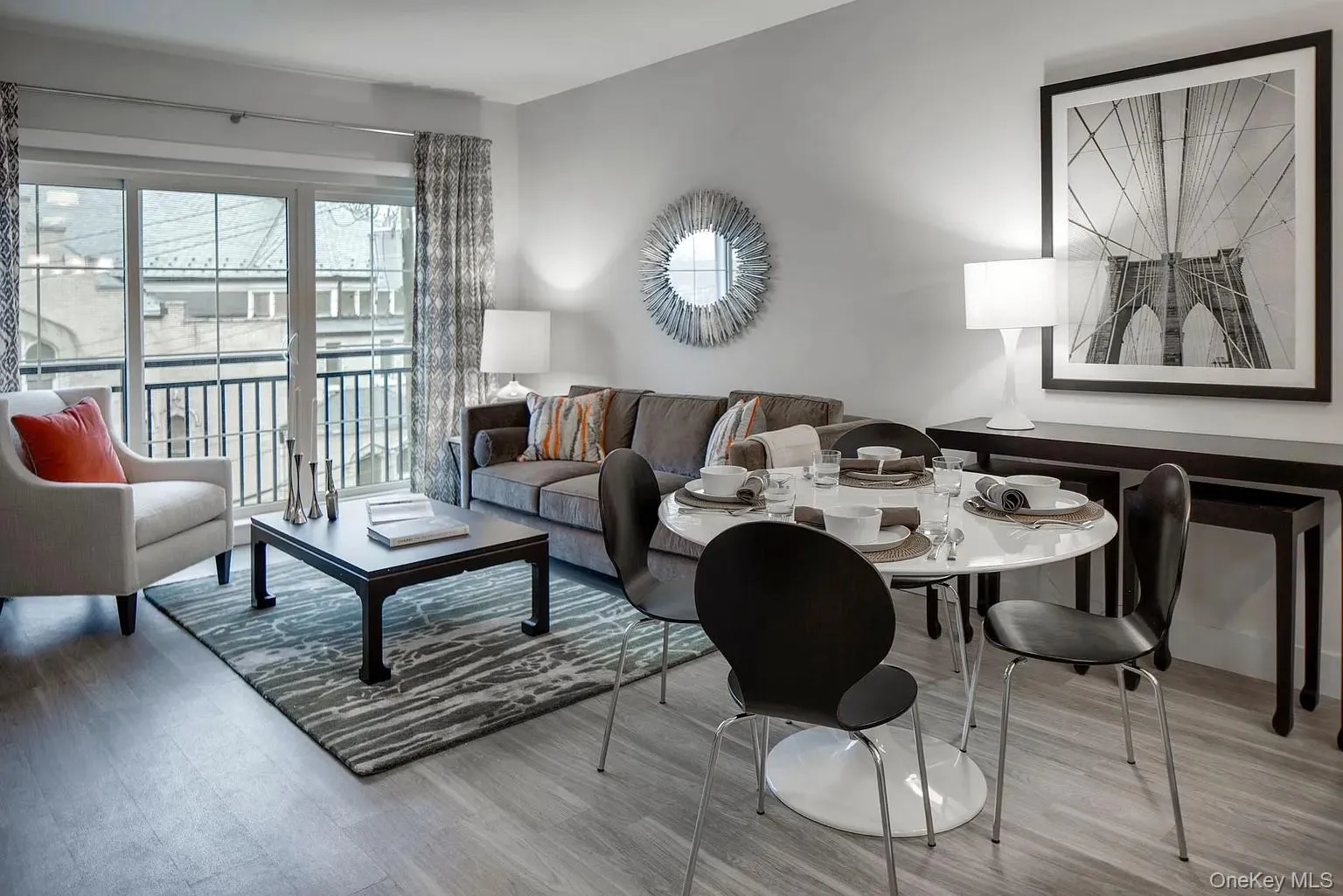 Living area featuring wood finished floors Living area featuring wood finished floors