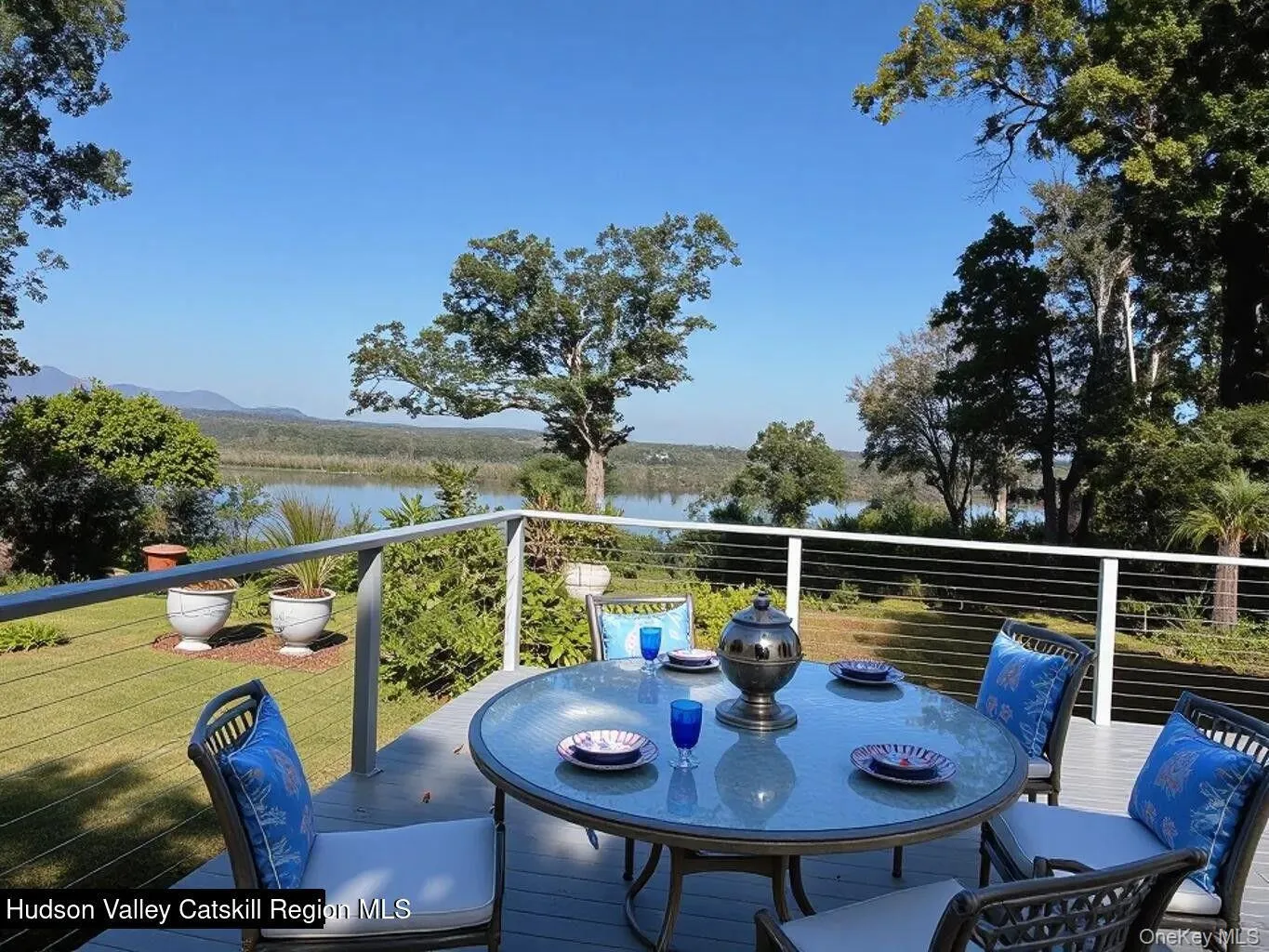 Reaf Deck overlooking River Virtually Staged Reaf Deck overlooking River Virtually Staged