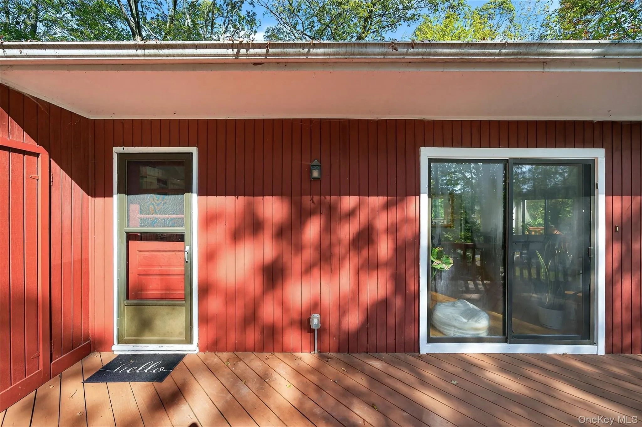 Entrance to property featuring a deck Entrance to property featuring a deck