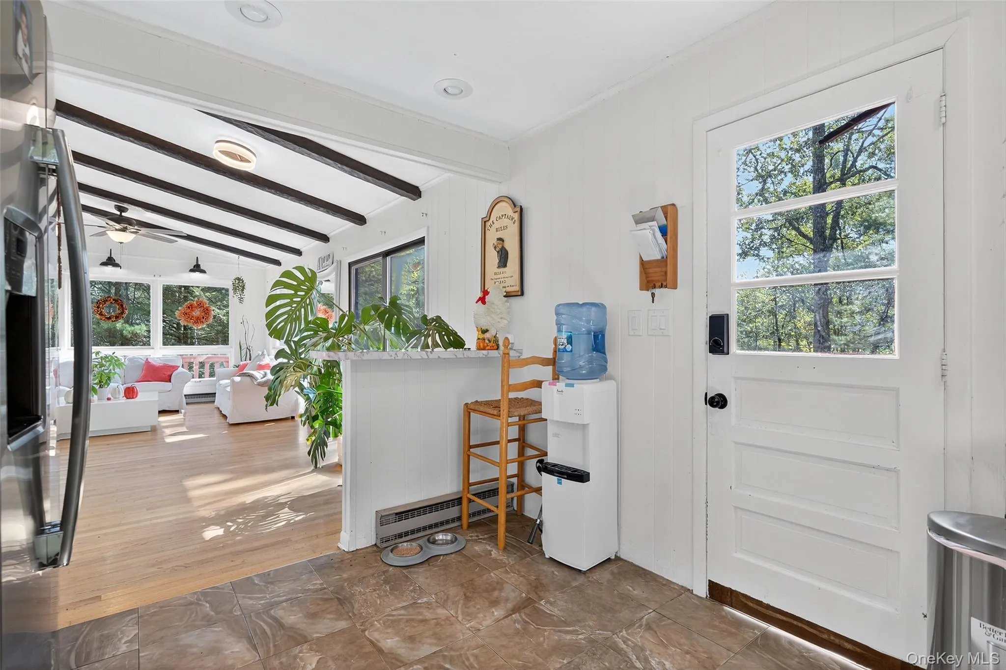 Foyer with a baseboard radiator Foyer with a baseboard radiator