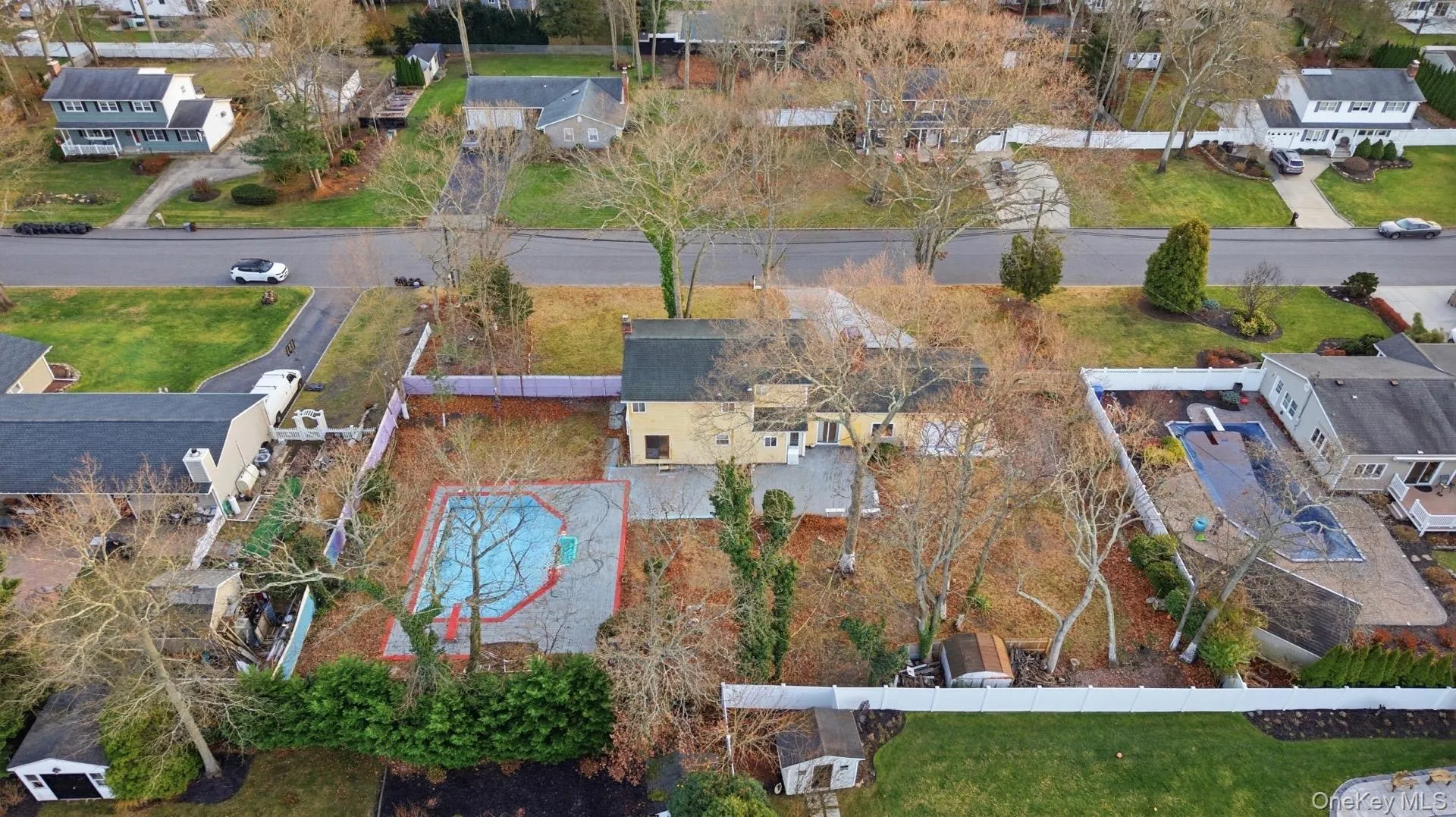 Aerial view of residential area Aerial view of residential area