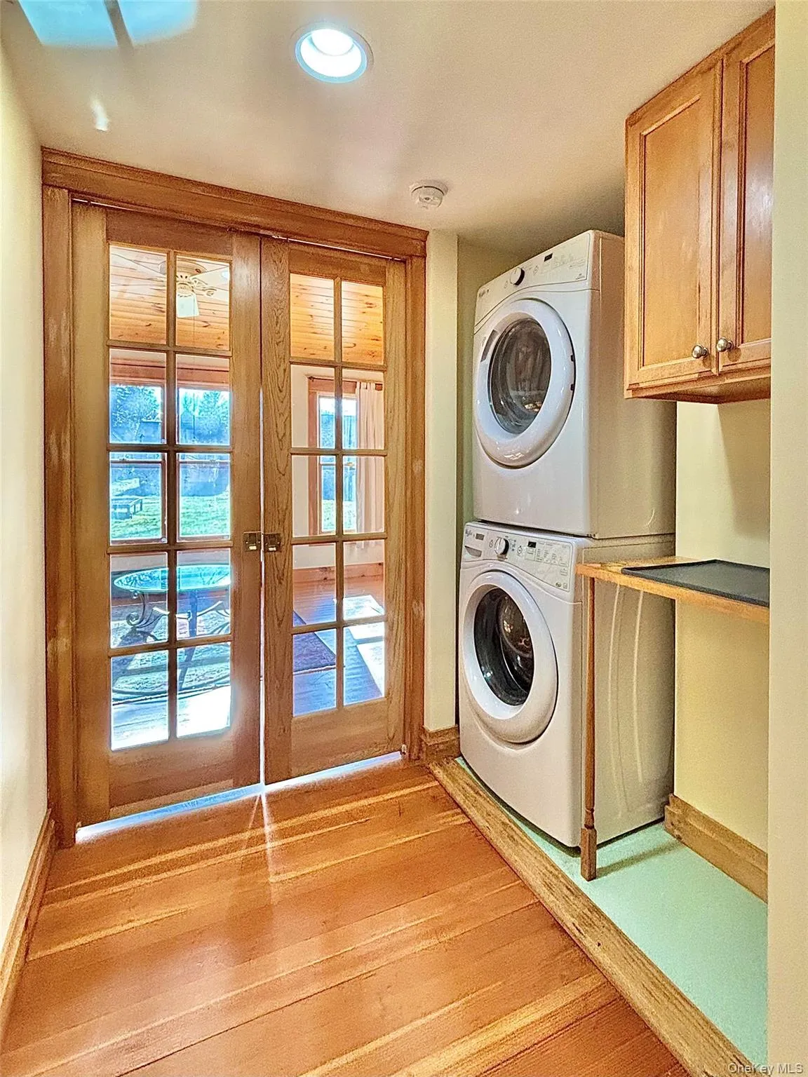 Laundry and French doors to family room Laundry and French doors to family room