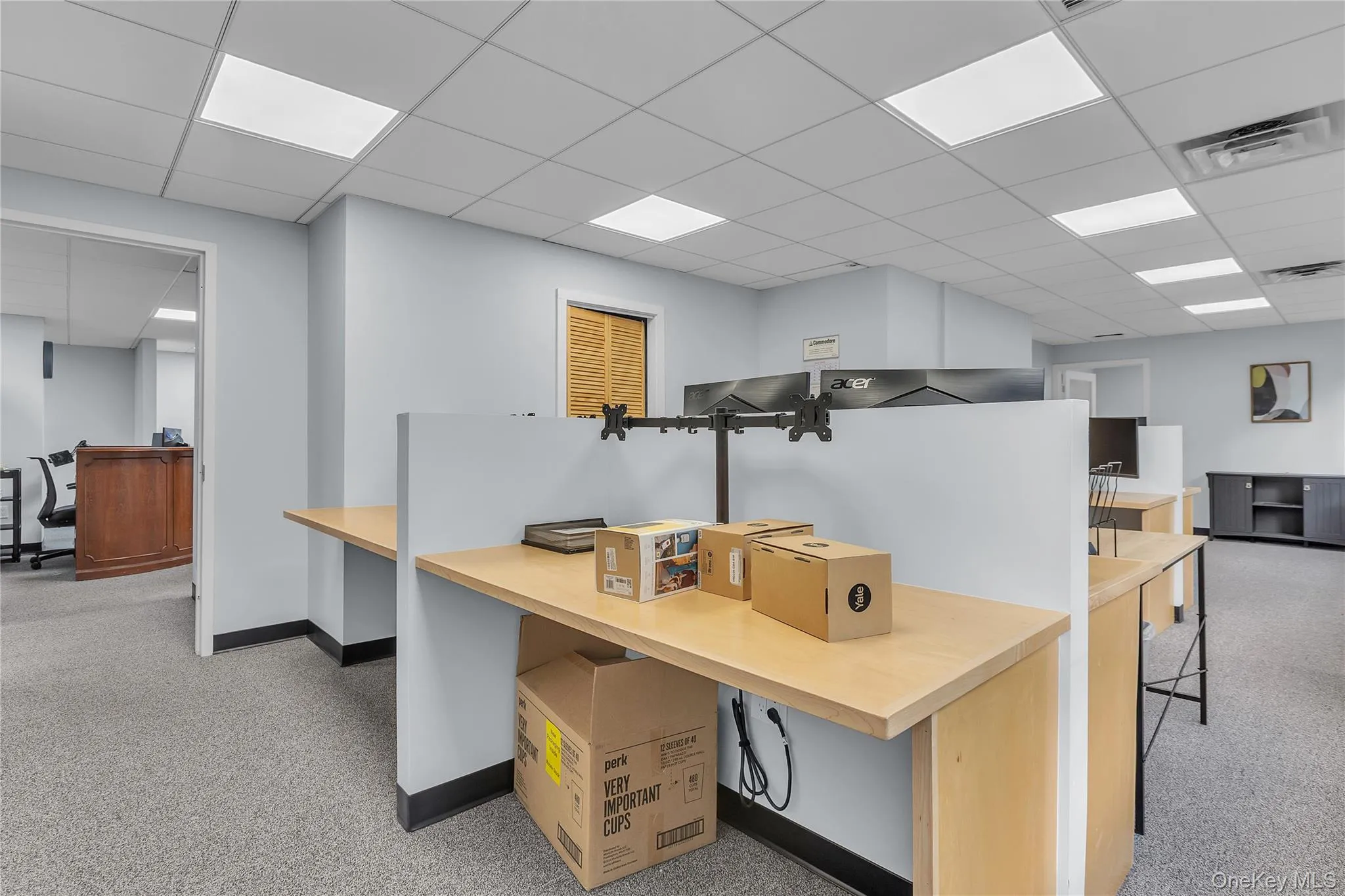 Office featuring a paneled ceiling Office featuring a paneled ceiling