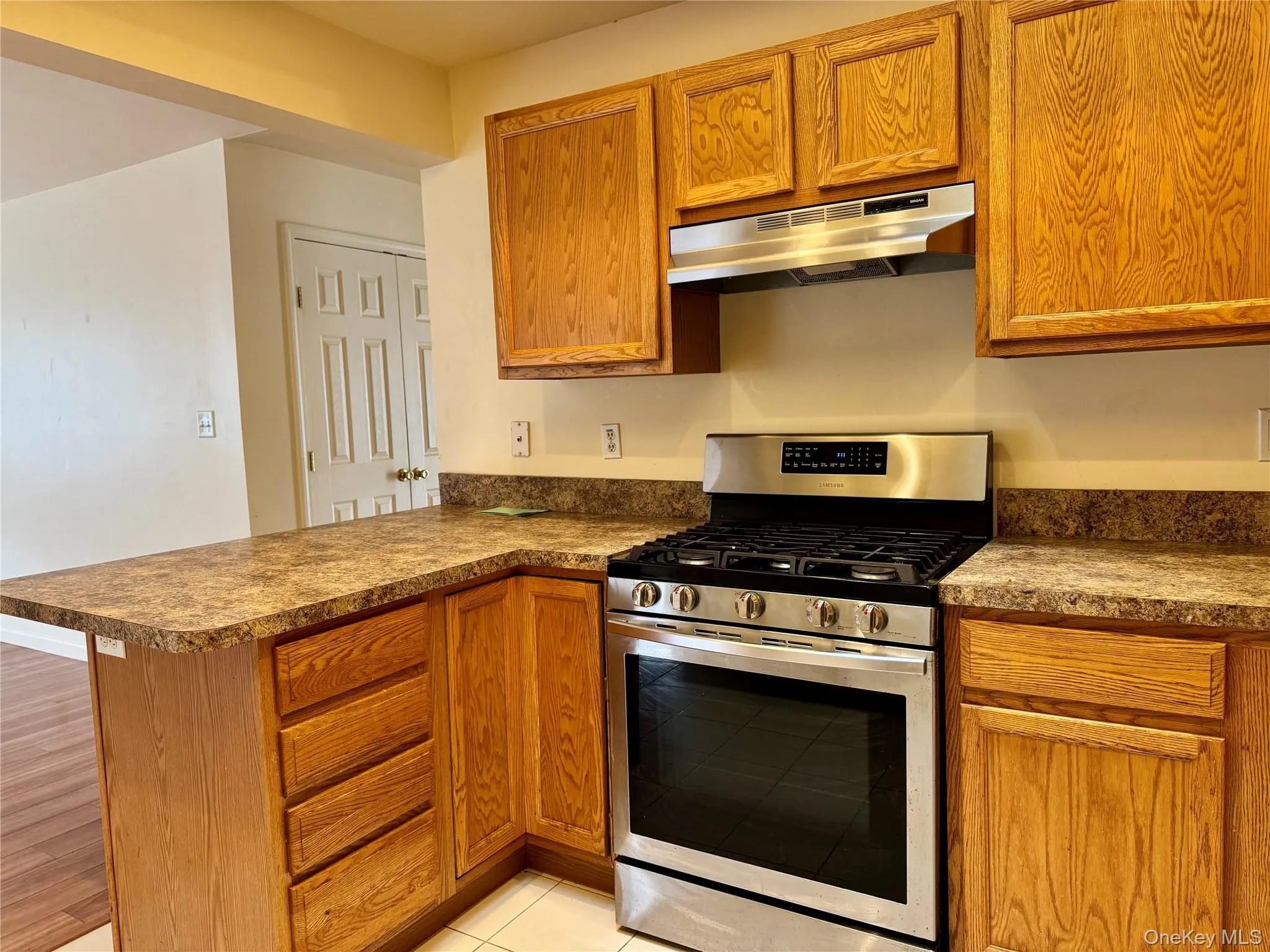 Kitchen featuring stainless steel gas range oven Kitchen featuring stainless steel gas range oven