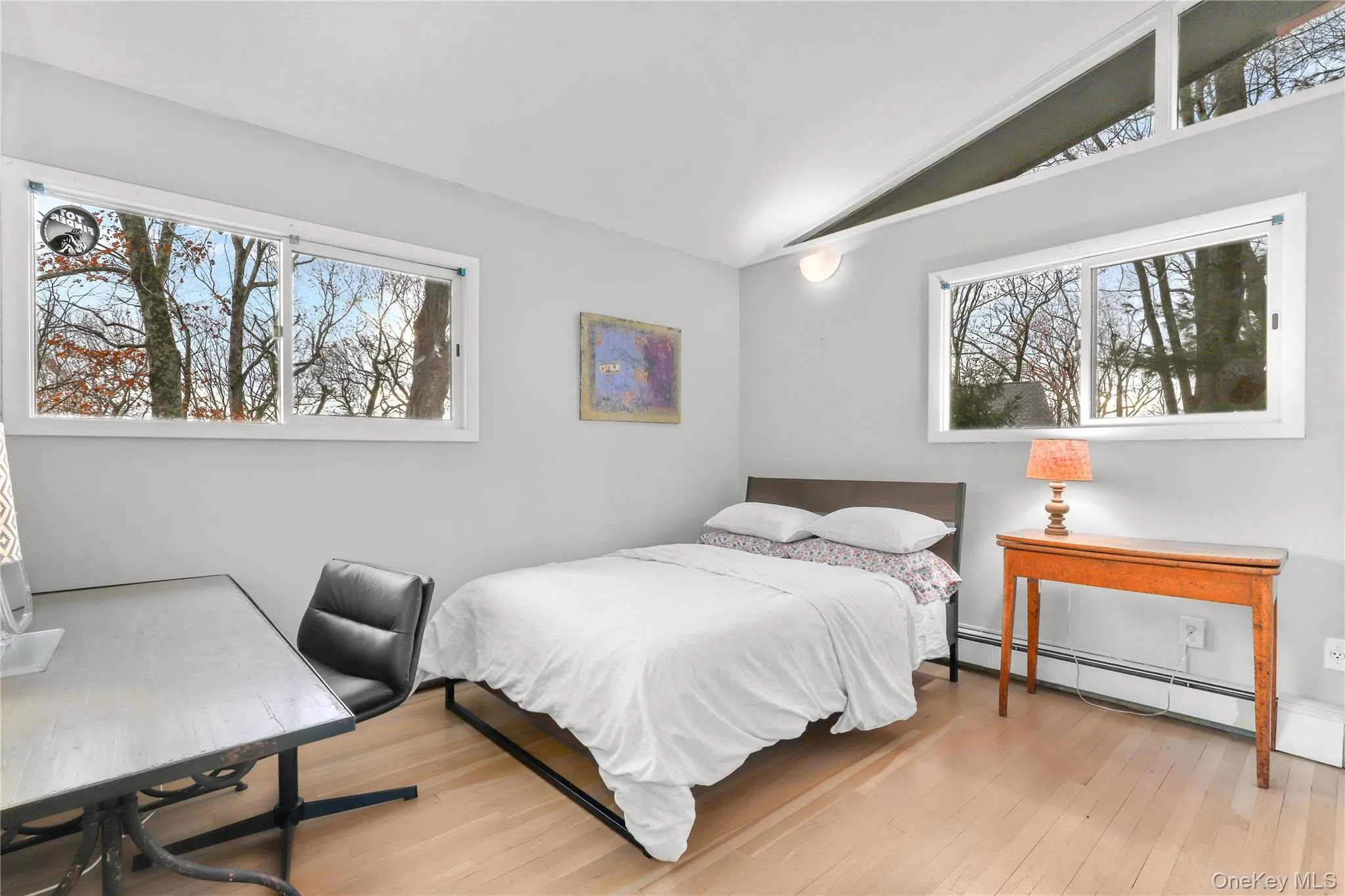 Bedroom with wood floor Bedroom with wood floor