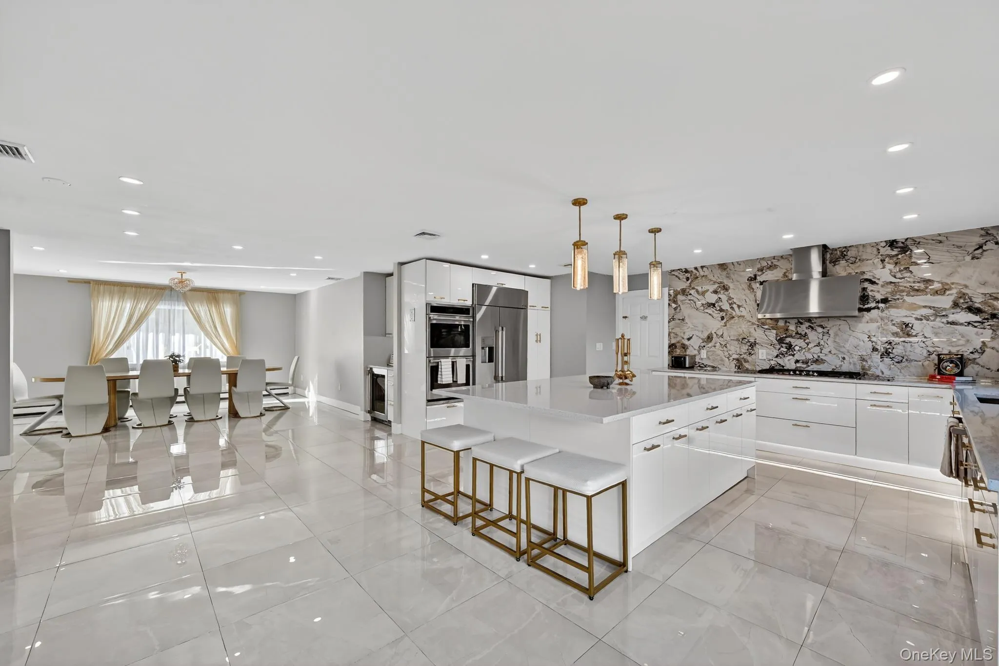 Renovated open concept Kitchen with Tile & Marble Renovated open concept Kitchen with Tile & Marble