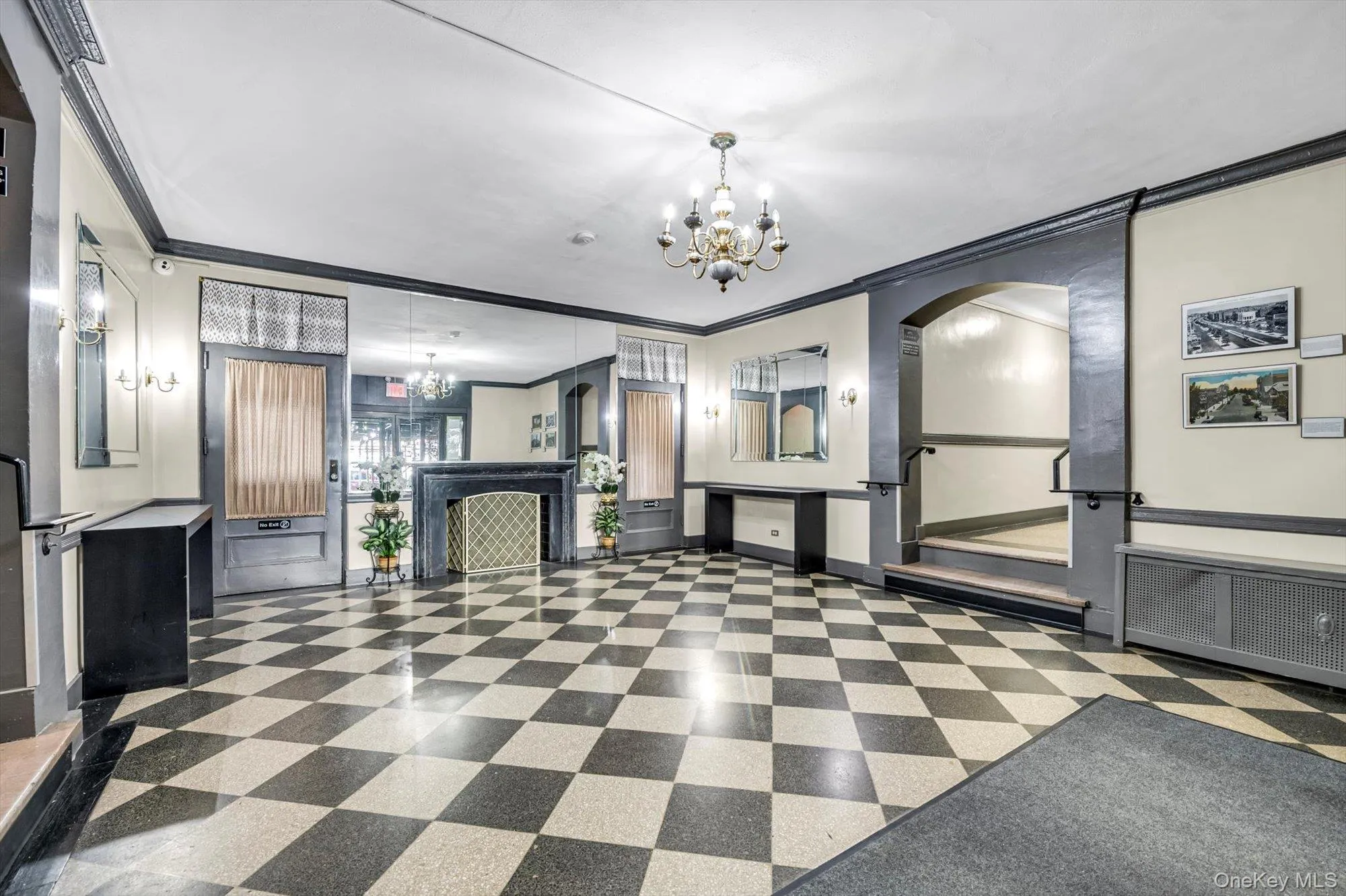 Common area featuring ornamental molding Common area featuring ornamental molding