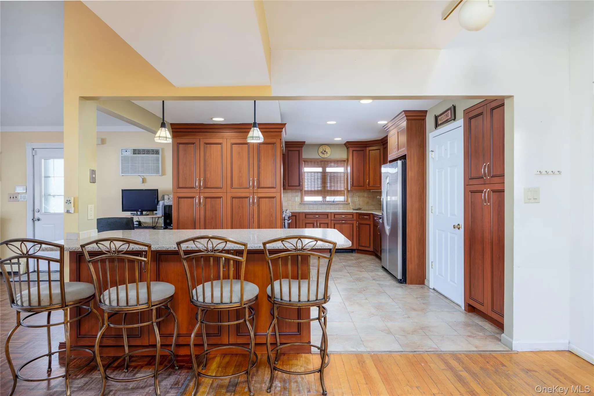 Granite Kitchen with plenty of storage and a breakfast Island Granite Kitchen with plenty of storage and a breakfast Island