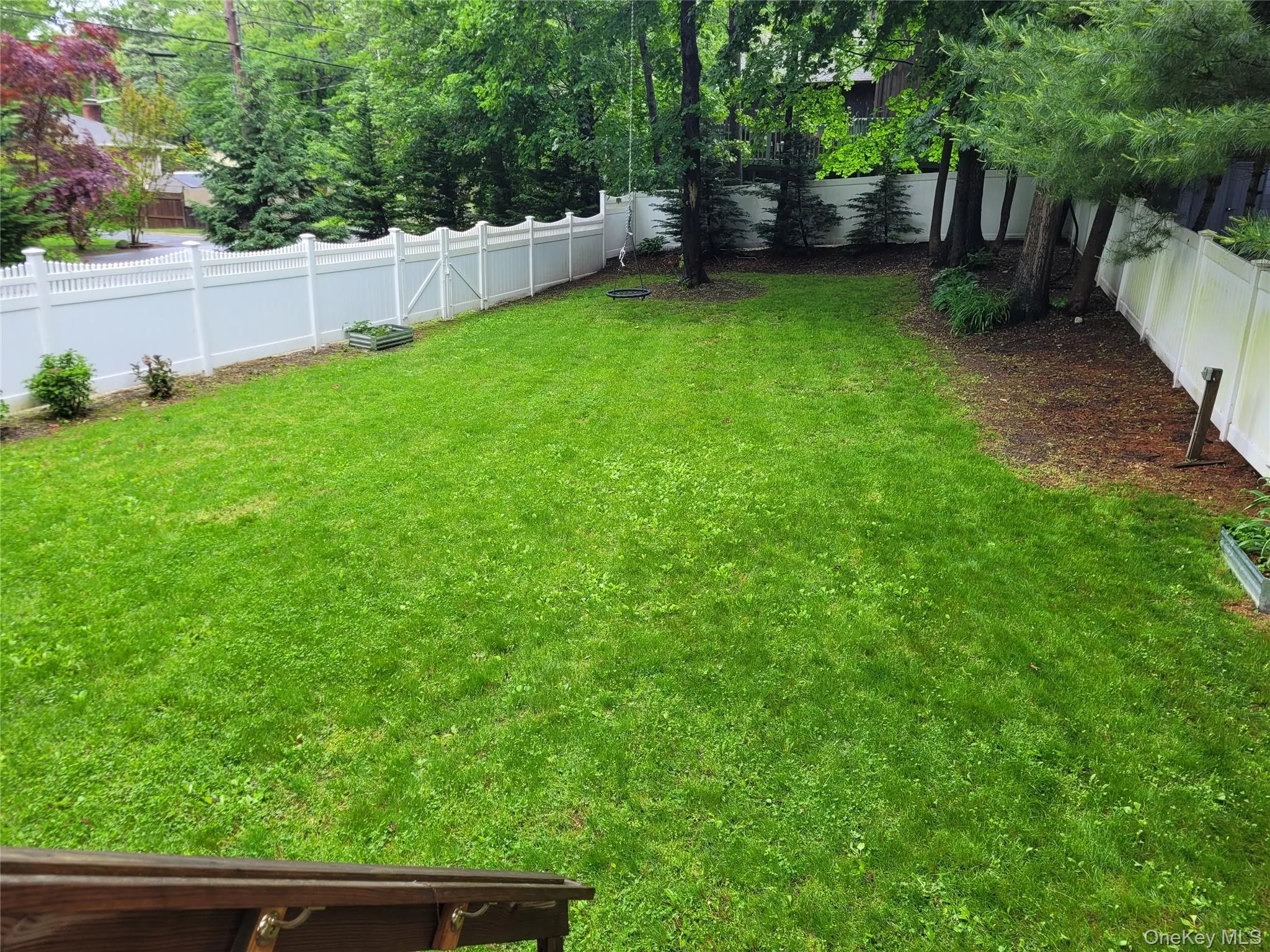 View of fenced backyard View of fenced backyard