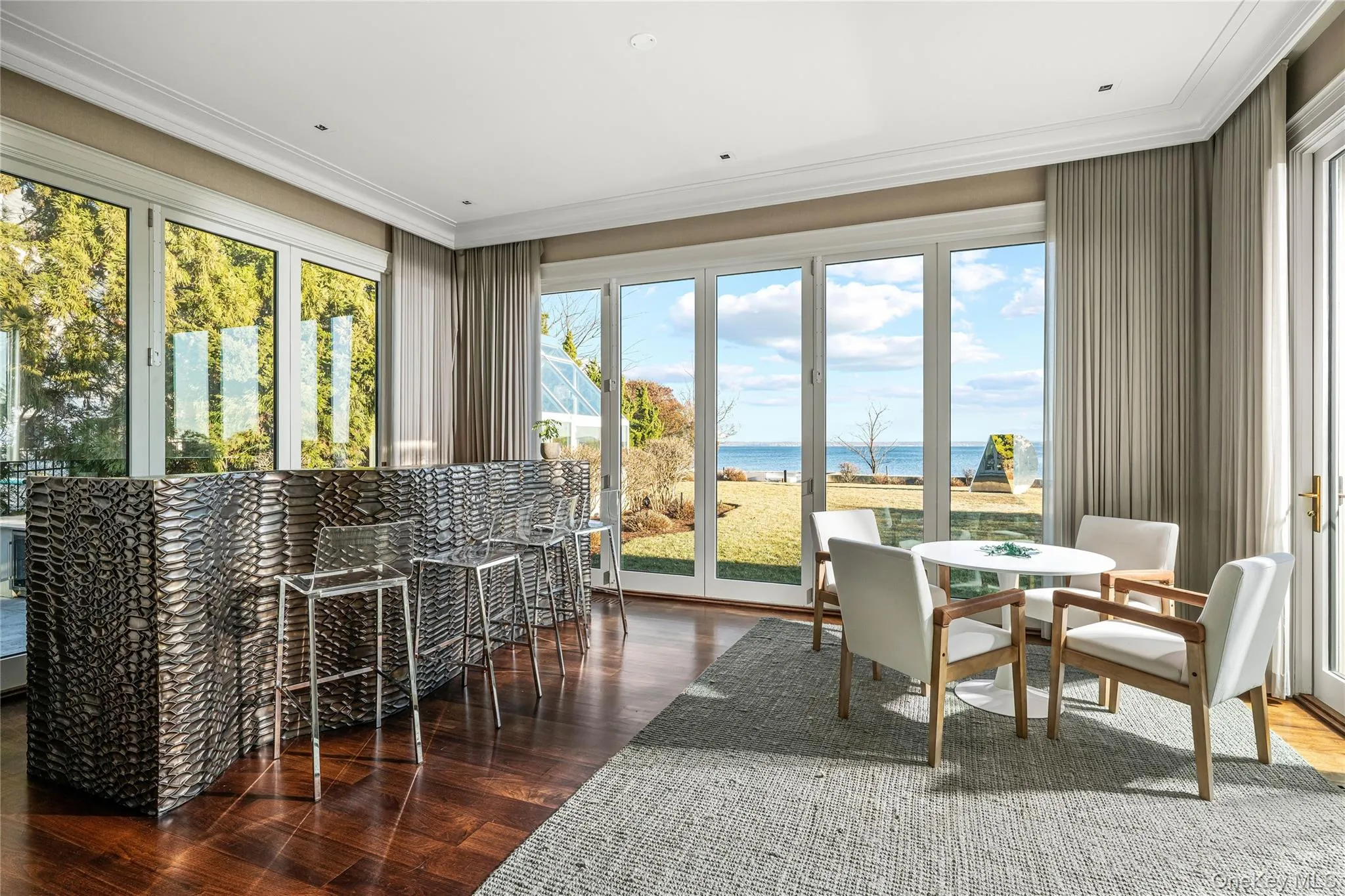 Family Room with a water view Family Room with a water view