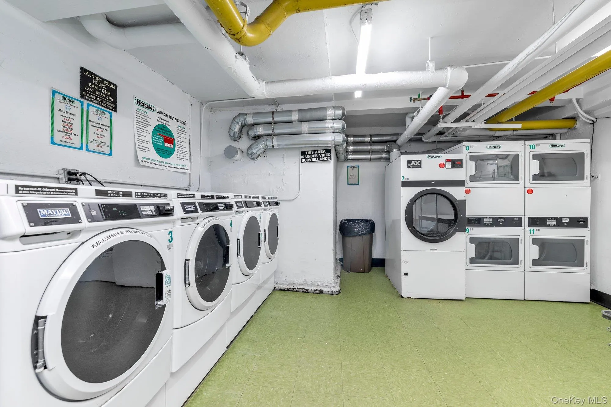 Shared laundry featuring separate washer and dryer Shared laundry featuring separate washer and dryer