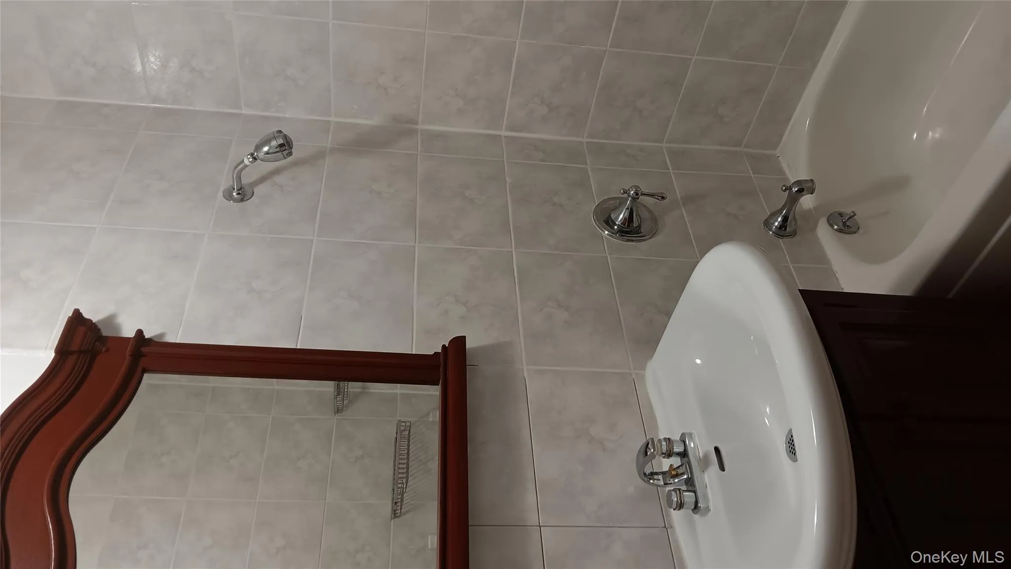 Bathroom with tub / shower combination and vanity Bathroom with tub / shower combination and vanity