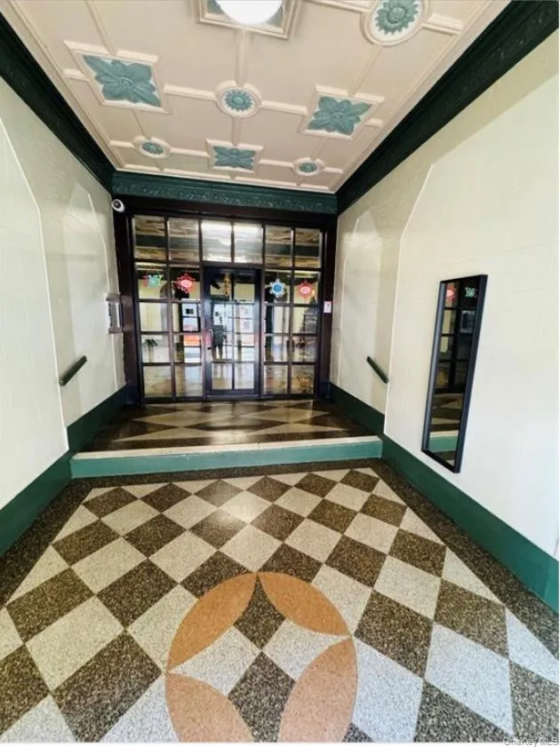 Building lobby featuring ornamental molding Building lobby featuring ornamental molding
