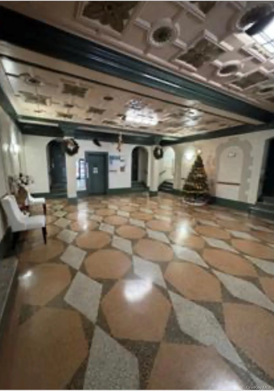 Building lobby featuring ornamental molding Building lobby featuring ornamental molding