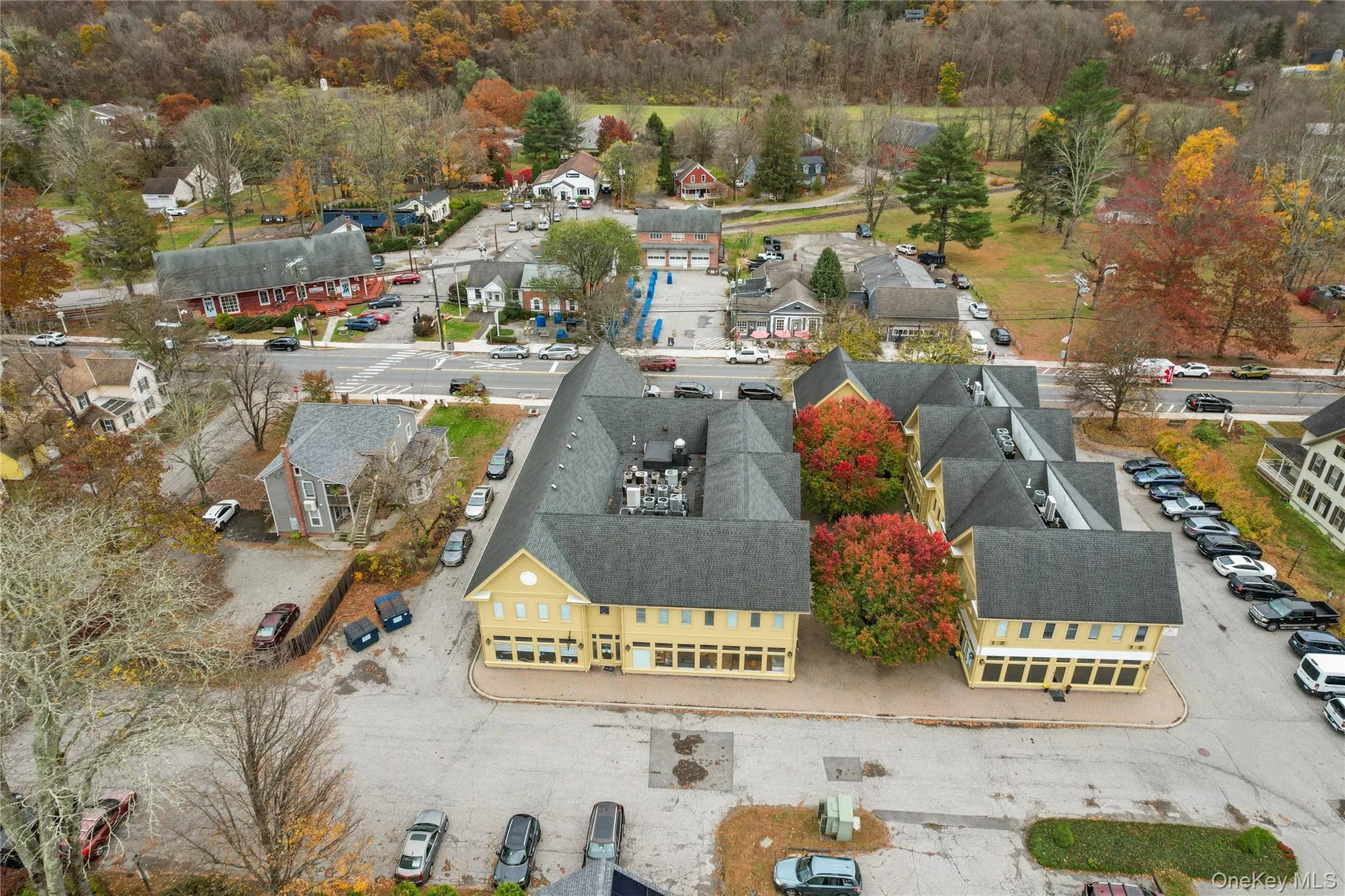 Aerial view of residential area Aerial view of residential area