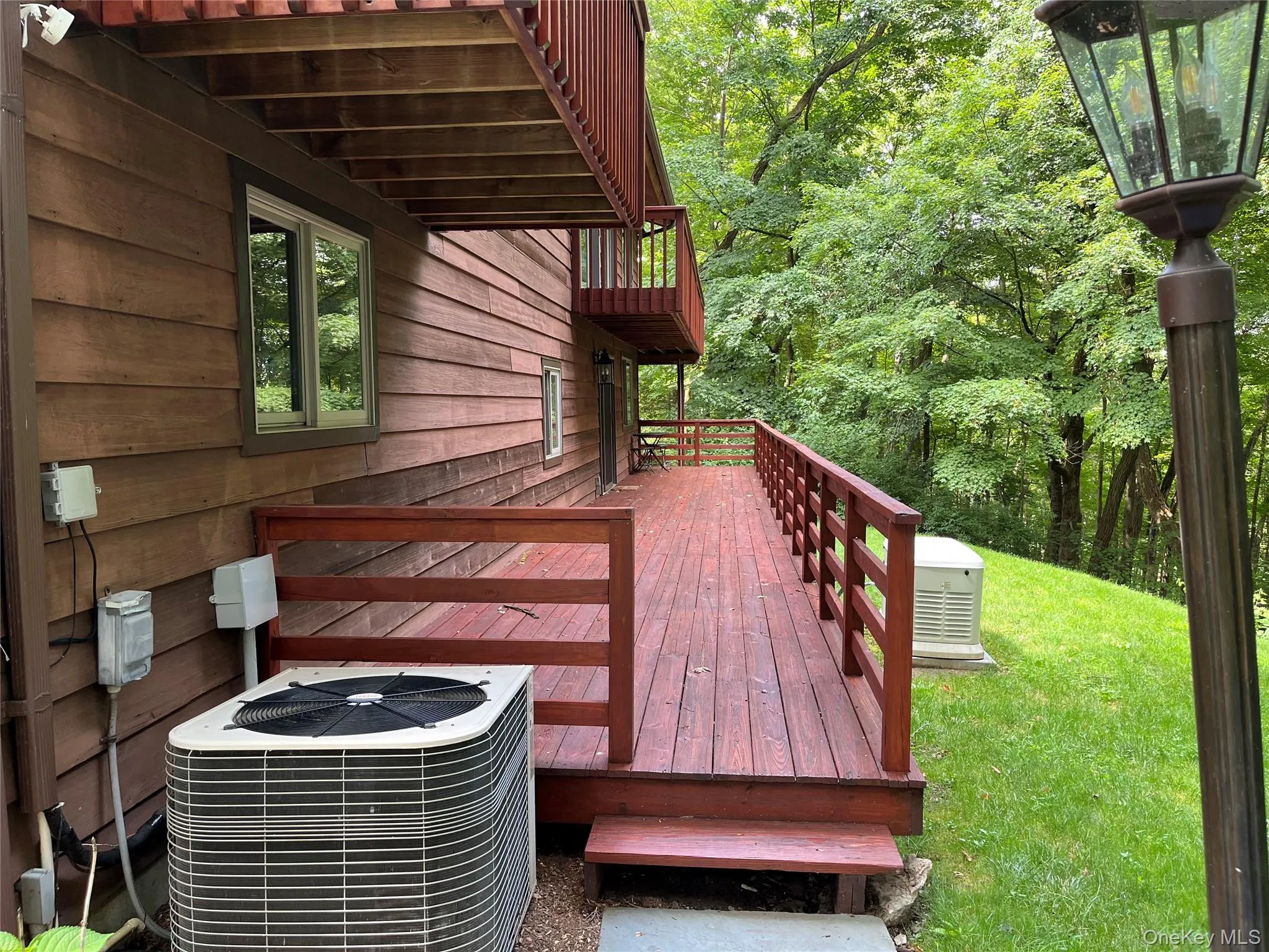 Large private deck for outdoor enjoyment Large private deck for outdoor enjoyment