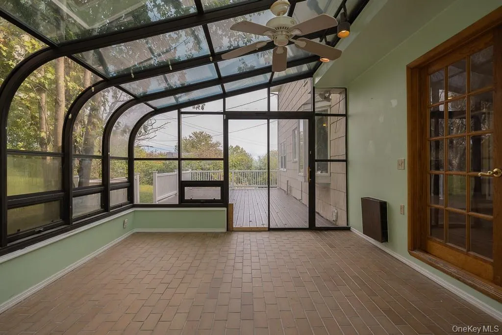 View of unfurnished sunroom View of unfurnished sunroom
