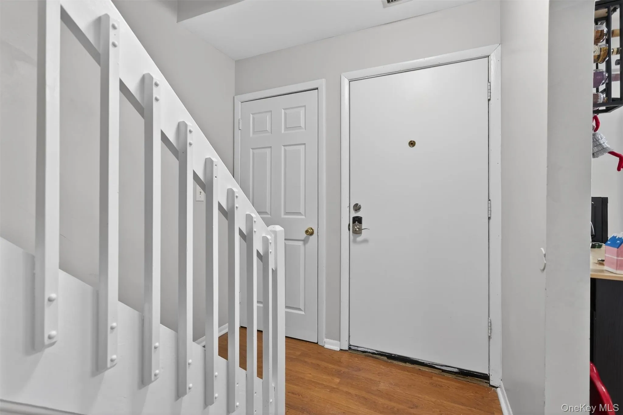 Entryway featuring light wood finished floors Entryway featuring light wood finished floors