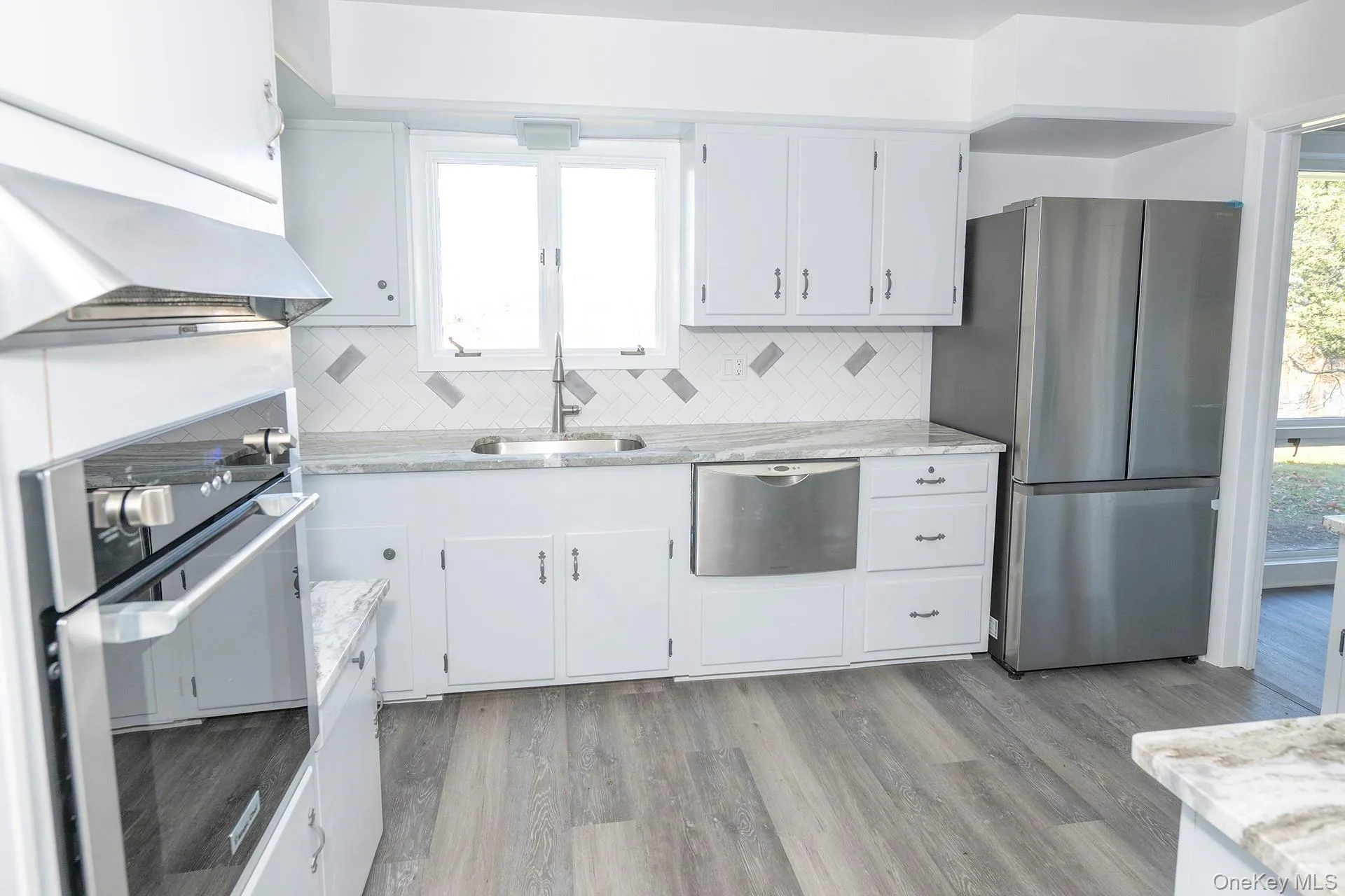 Kitchen with stainless steel appliances Kitchen with stainless steel appliances