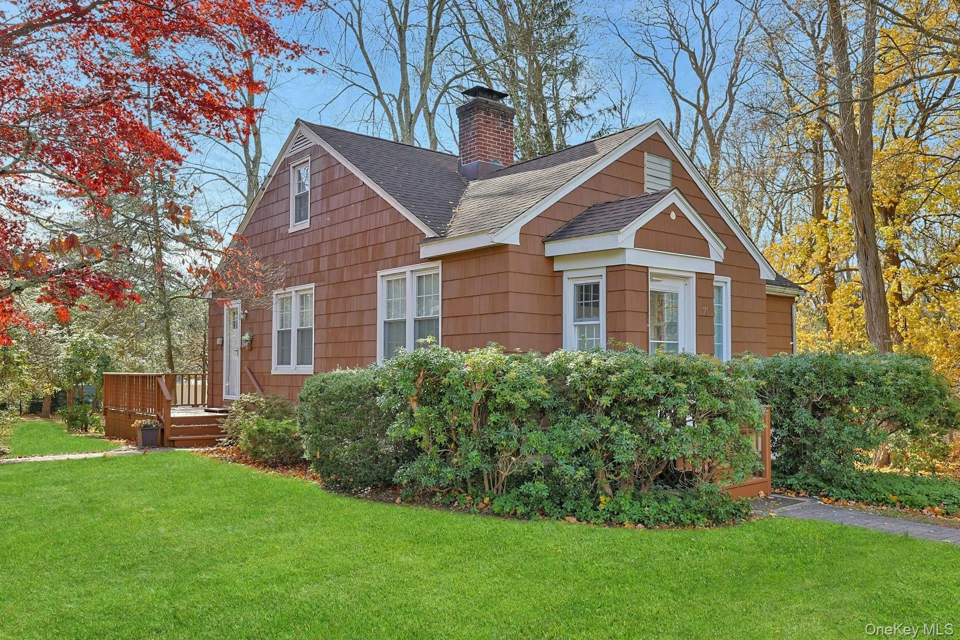 Home sits back from the road Home sits back from the road