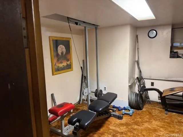 Exercise room featuring carpet flooring Exercise room featuring carpet flooring