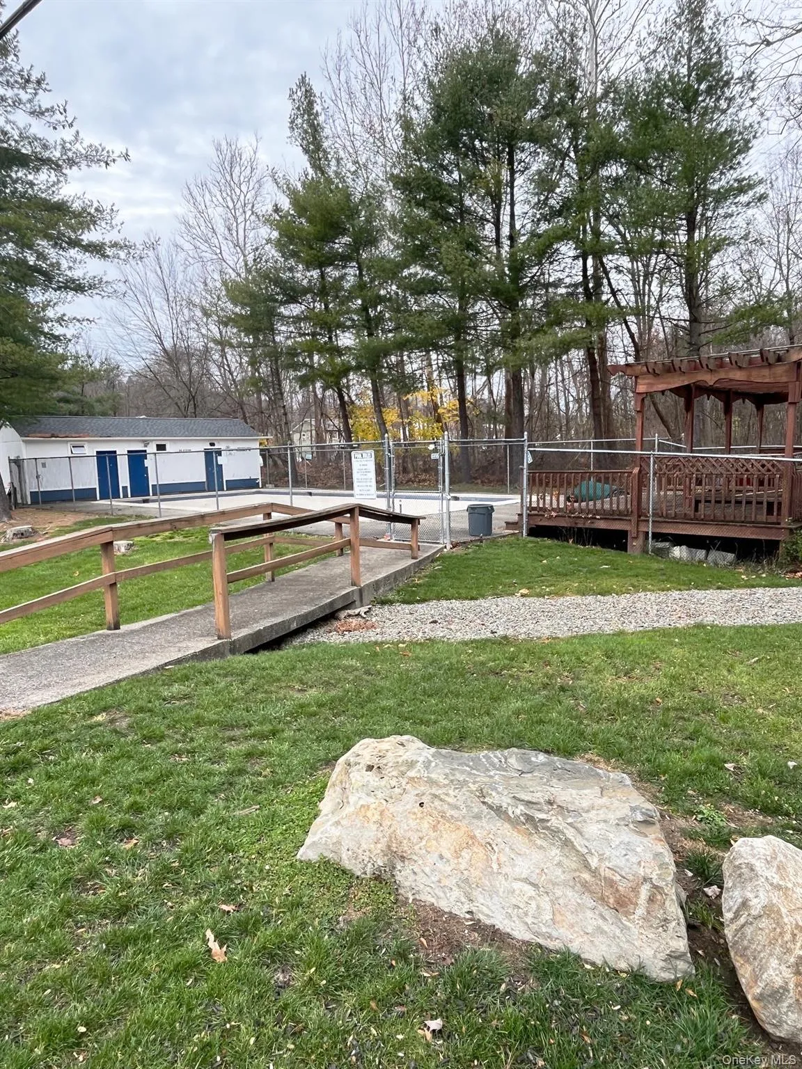 The pool opens in summer. The pool opens in summer.