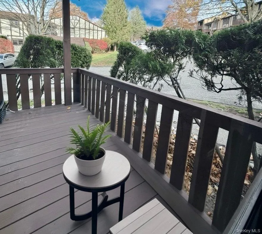 View of wooden terrace View of wooden terrace