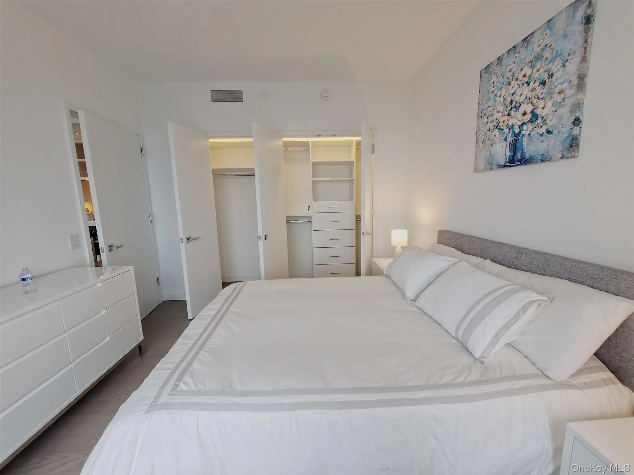 Bedroom with a spacious closet Bedroom with a spacious closet