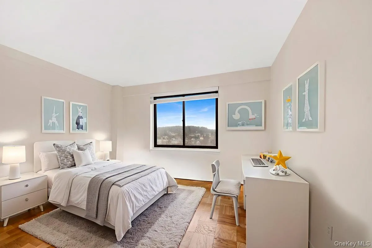 Secondary bedroom, virtually staged Secondary bedroom, virtually staged