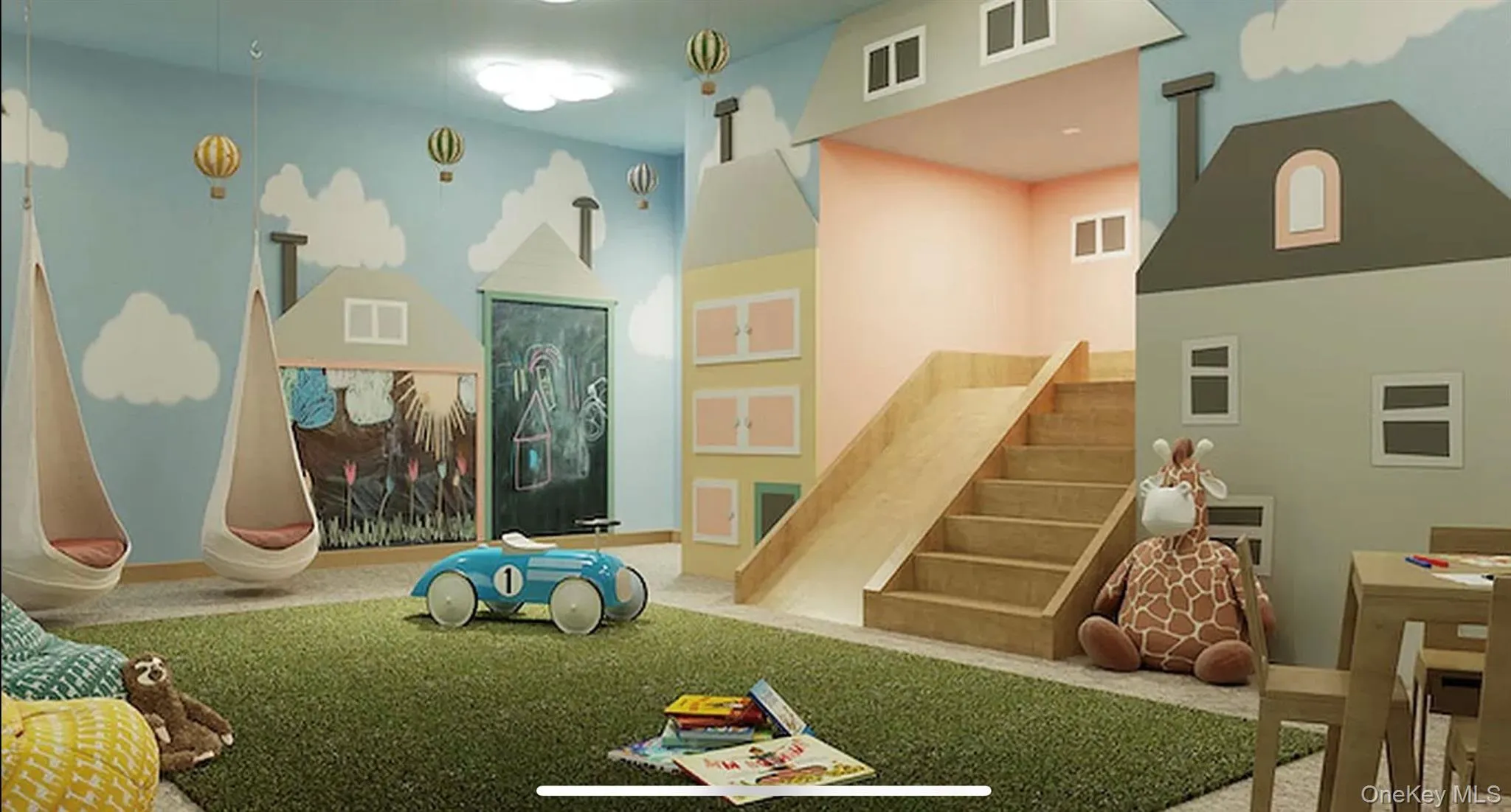 Rec room with carpet Rec room with carpet