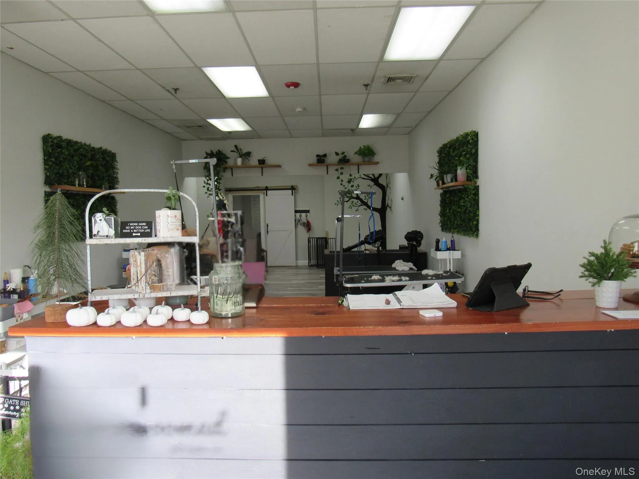 Miscellaneous room with a paneled ceiling Miscellaneous room with a paneled ceiling