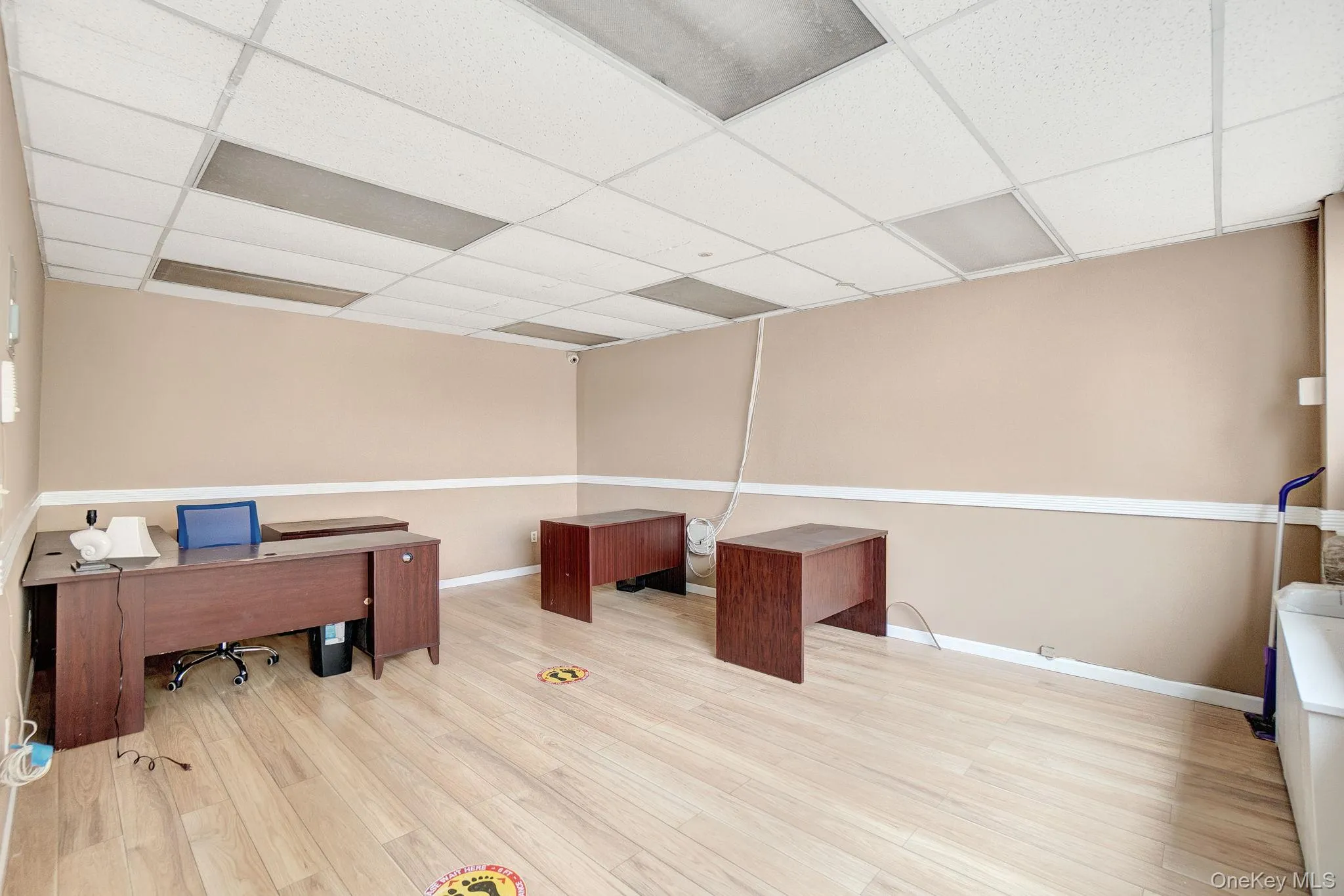 Home office featuring a paneled ceiling Home office featuring a paneled ceiling