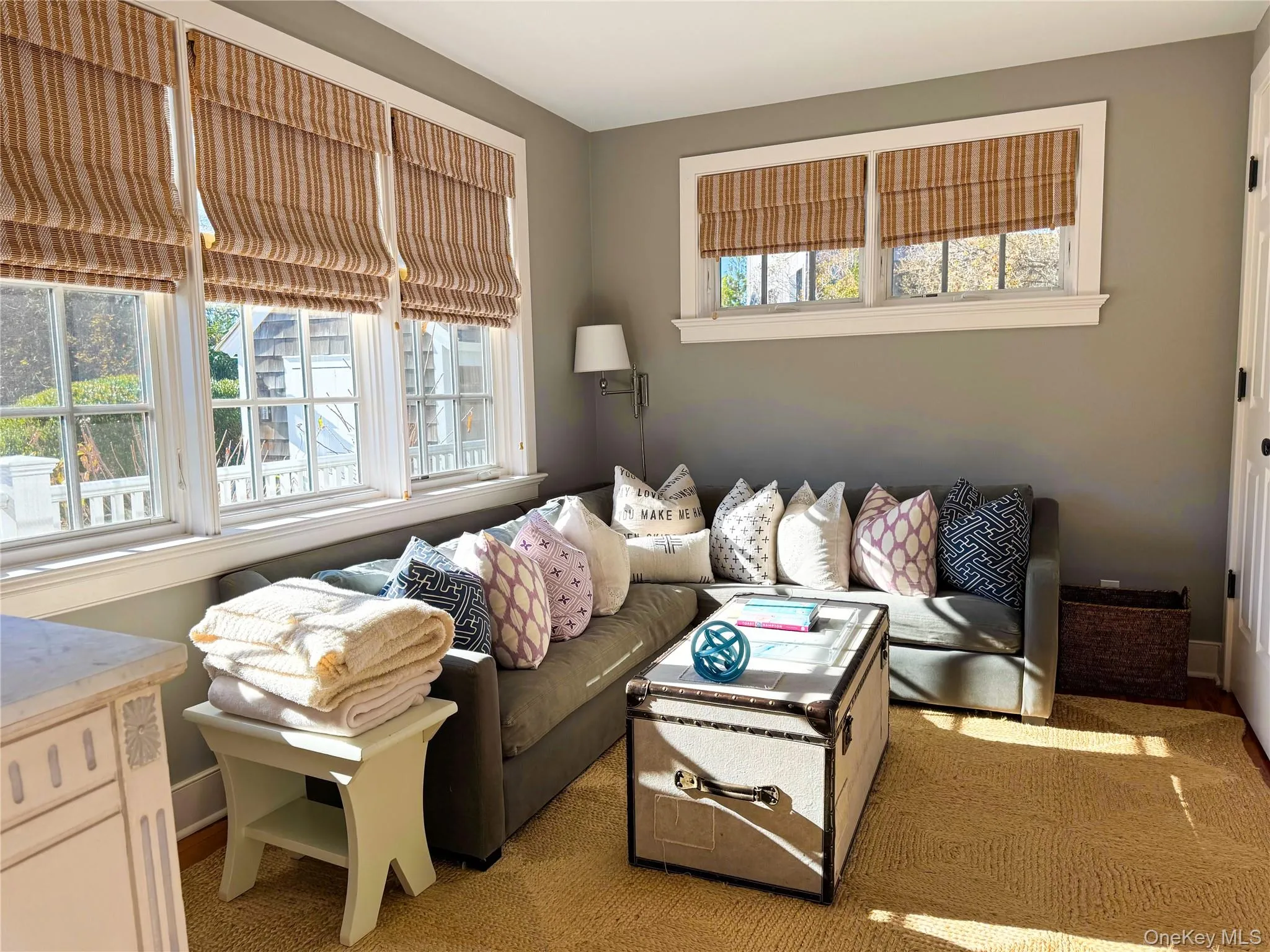 Living room with baseboards Living room with baseboards