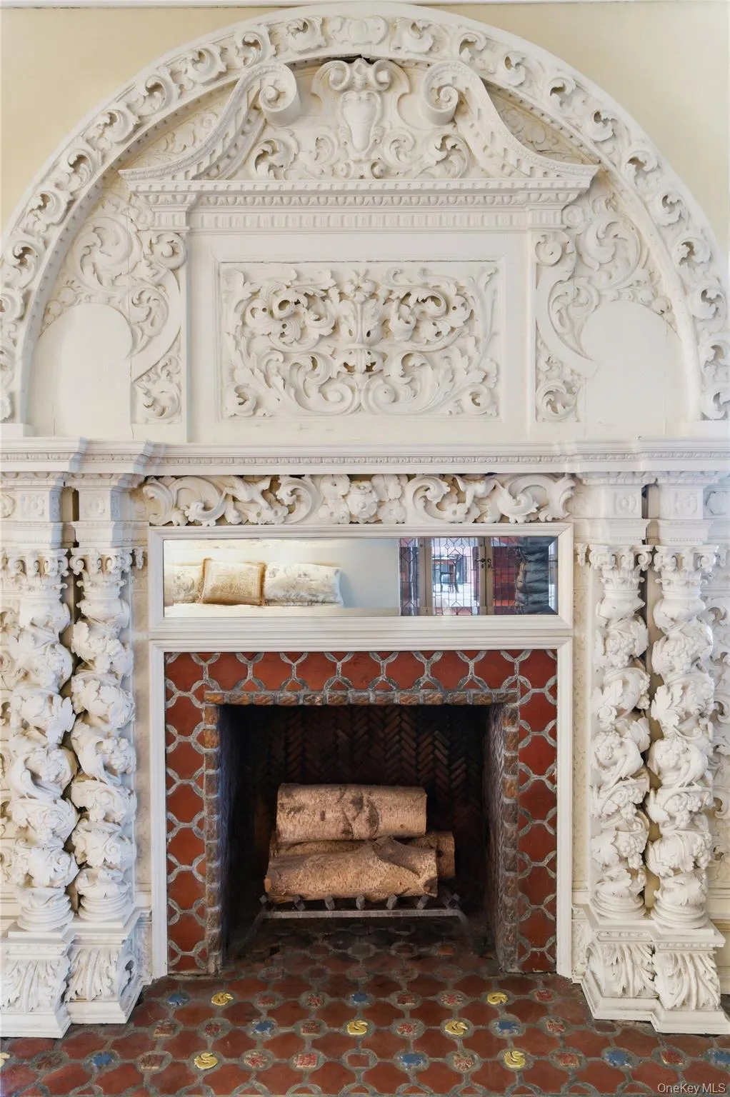 Intricately carved fireplace Intricately carved fireplace