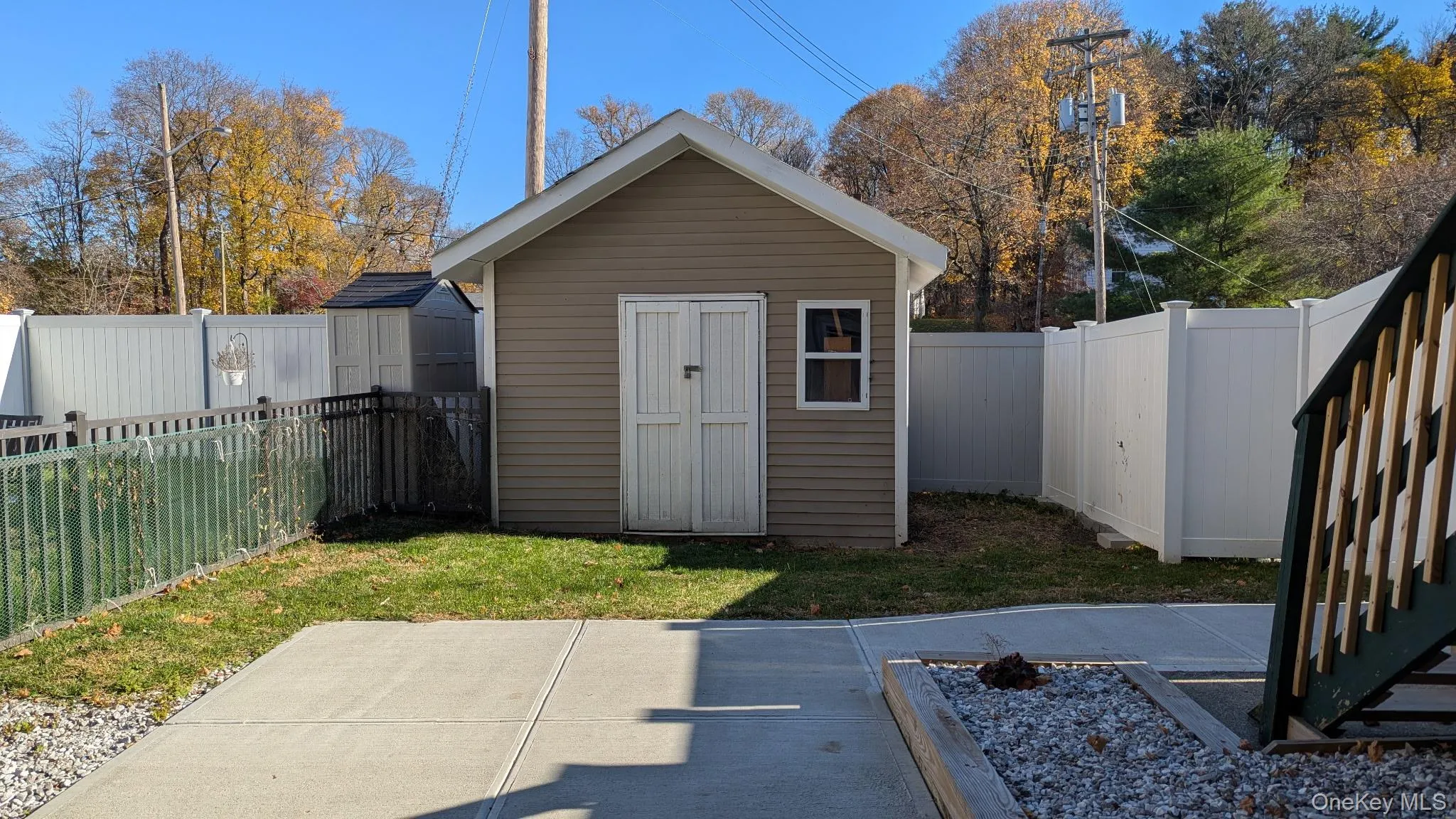 View of shed featuring a fenced backyard View of shed featuring a fenced backyard