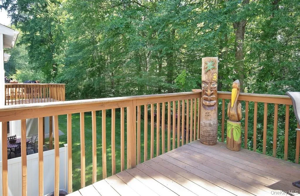 Deck off of dining area Deck off of dining area