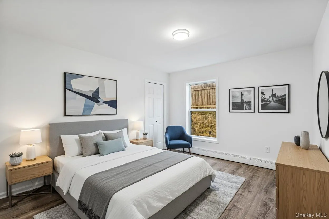 Virtually staged primary bedroom Virtually staged primary bedroom