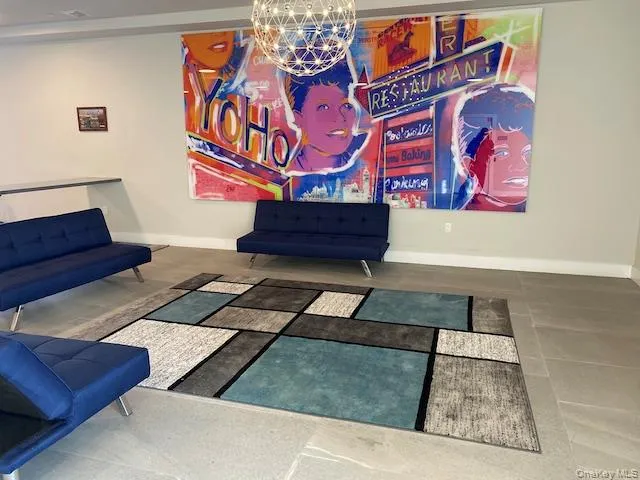 Living area with baseboards Living area with baseboards