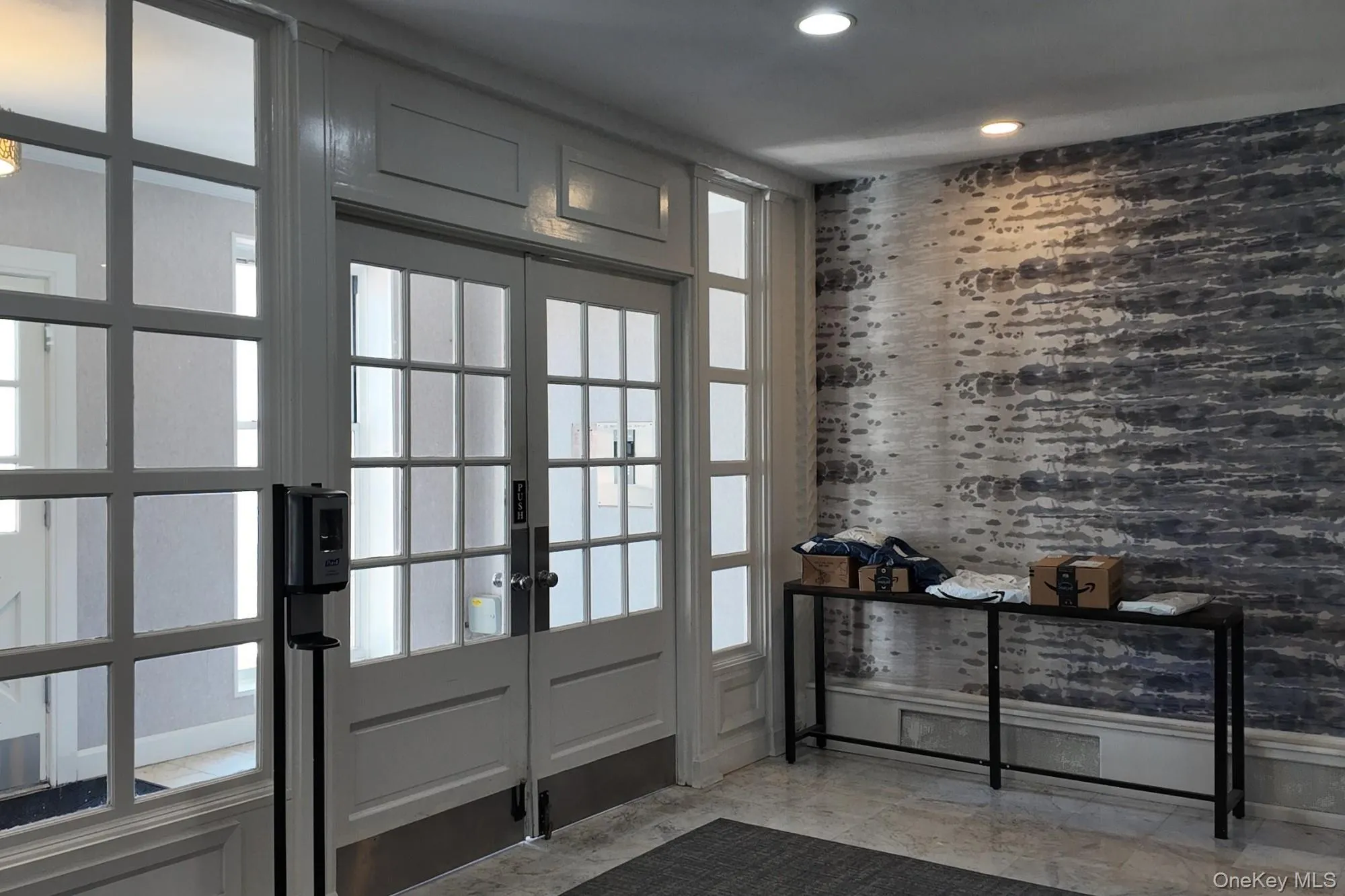 Entryway with french doors Entryway with french doors