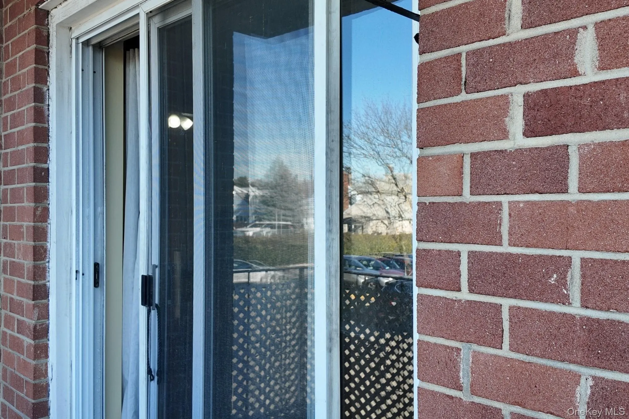 Exterior view of brick siding Exterior view of brick siding