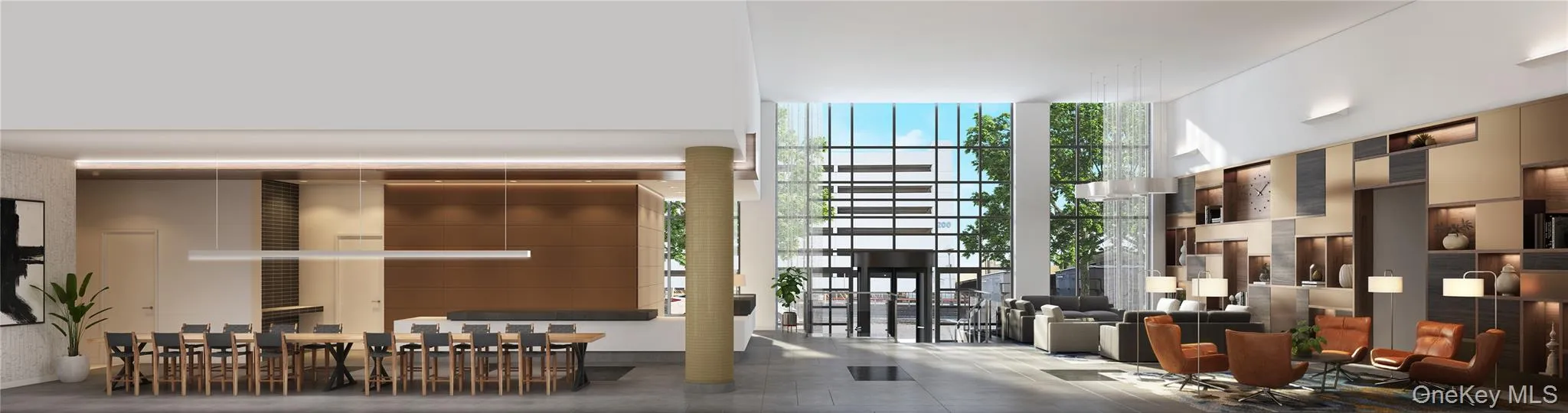 Common area featuring floor to ceiling windows Common area featuring floor to ceiling windows