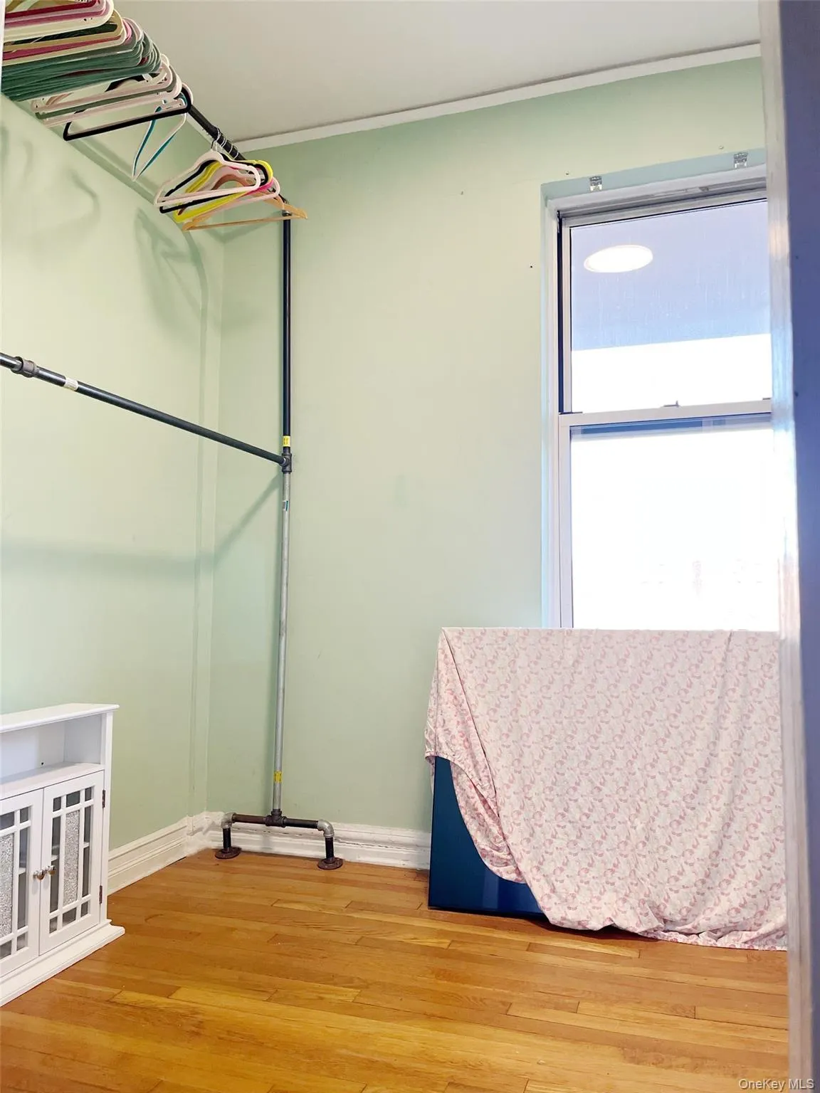 Spacious closet with light wood finished floors Spacious closet with light wood finished floors