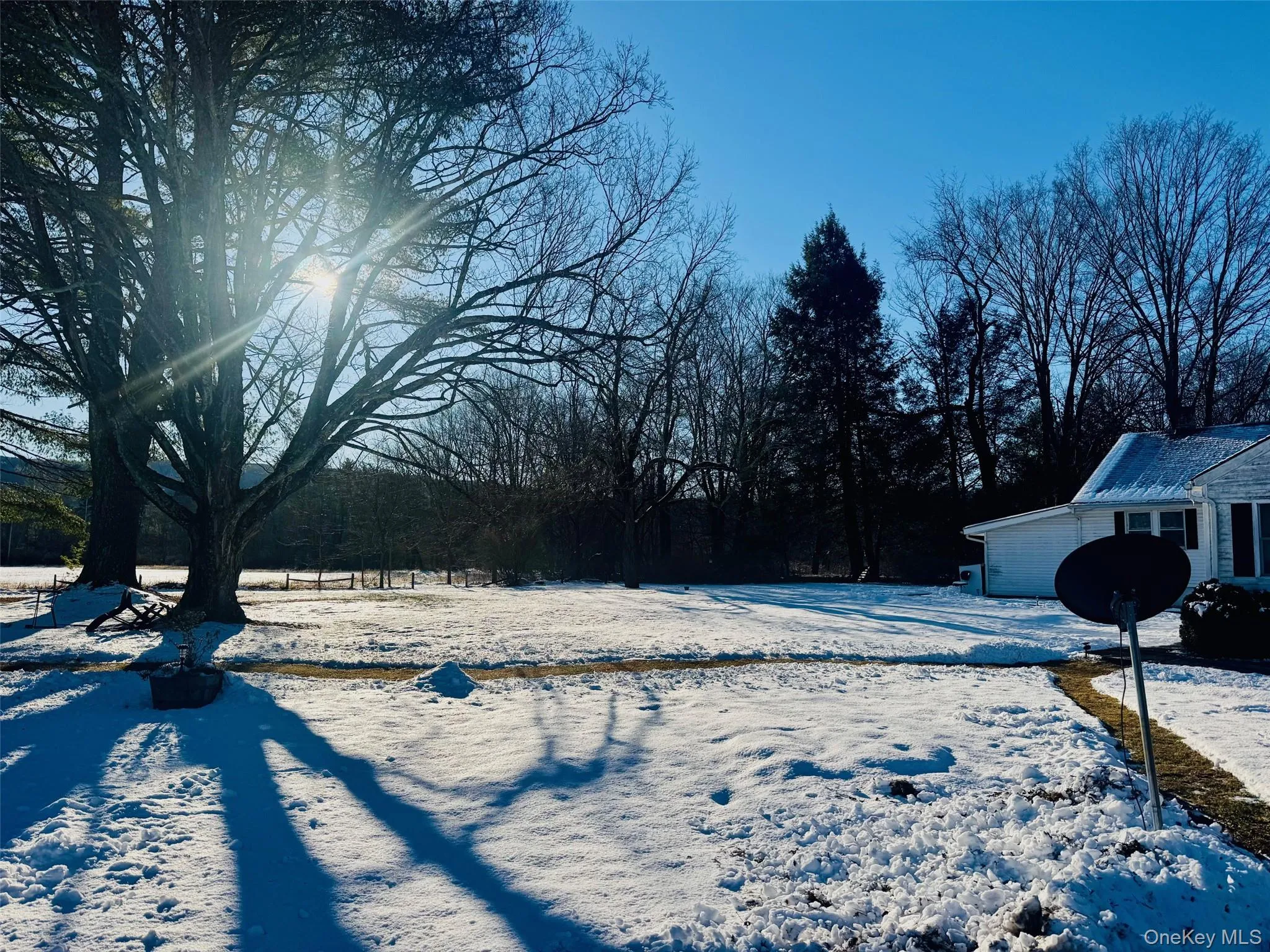 View of snowy yard View of snowy yard