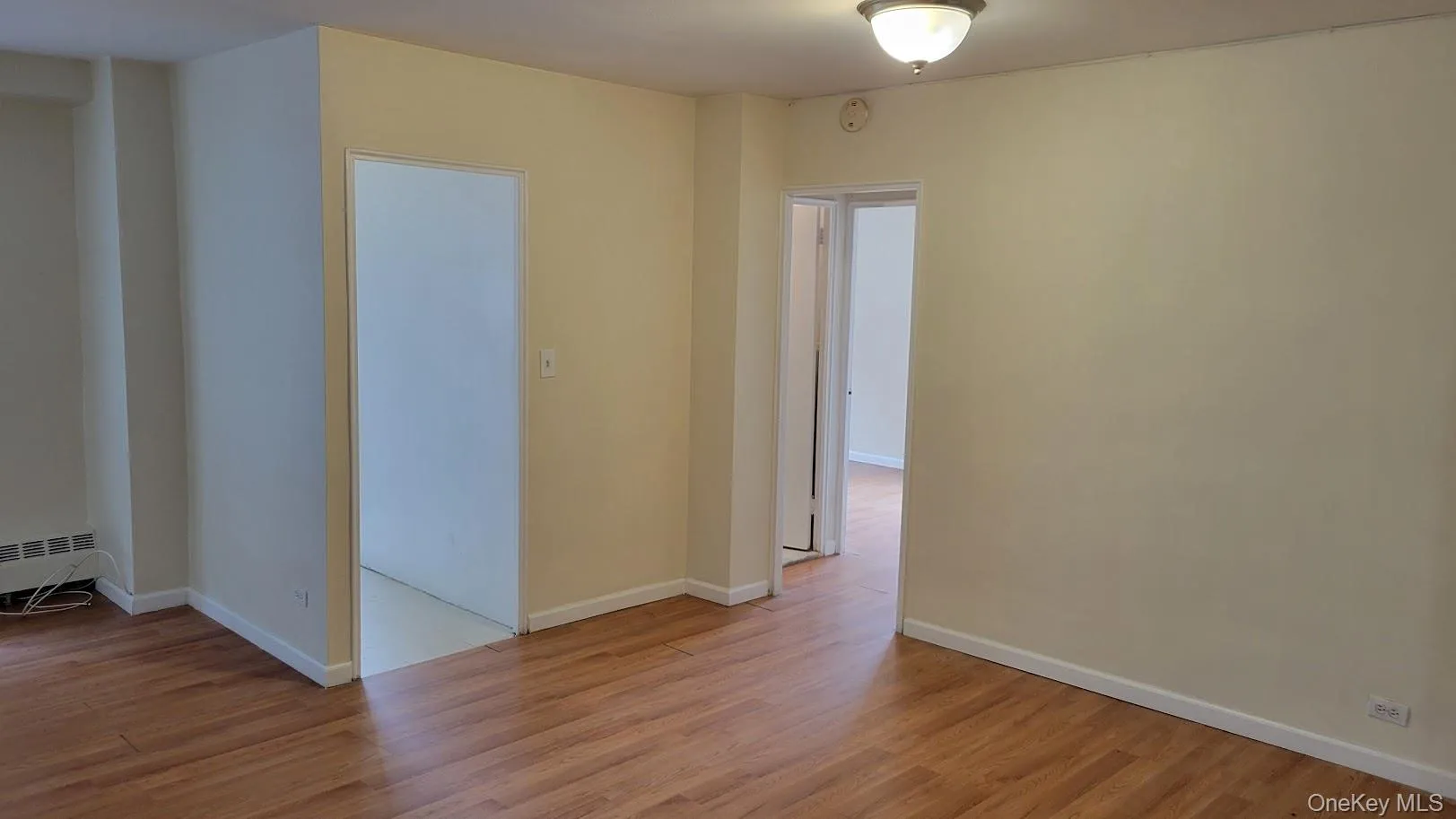 Spare room featuring light wood finished floors Spare room featuring light wood finished floors