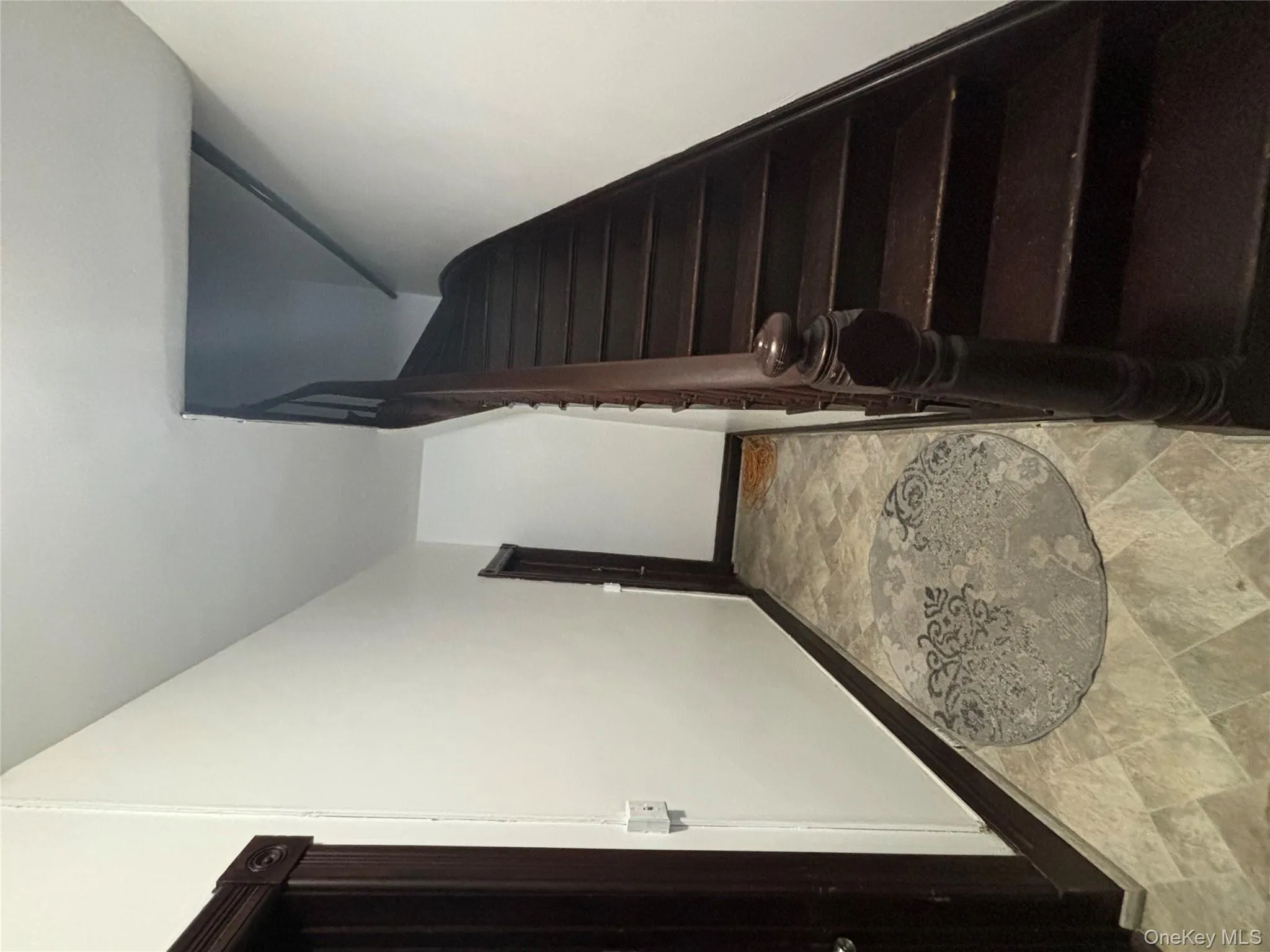 Staircase with stone finish flooring Staircase with stone finish flooring