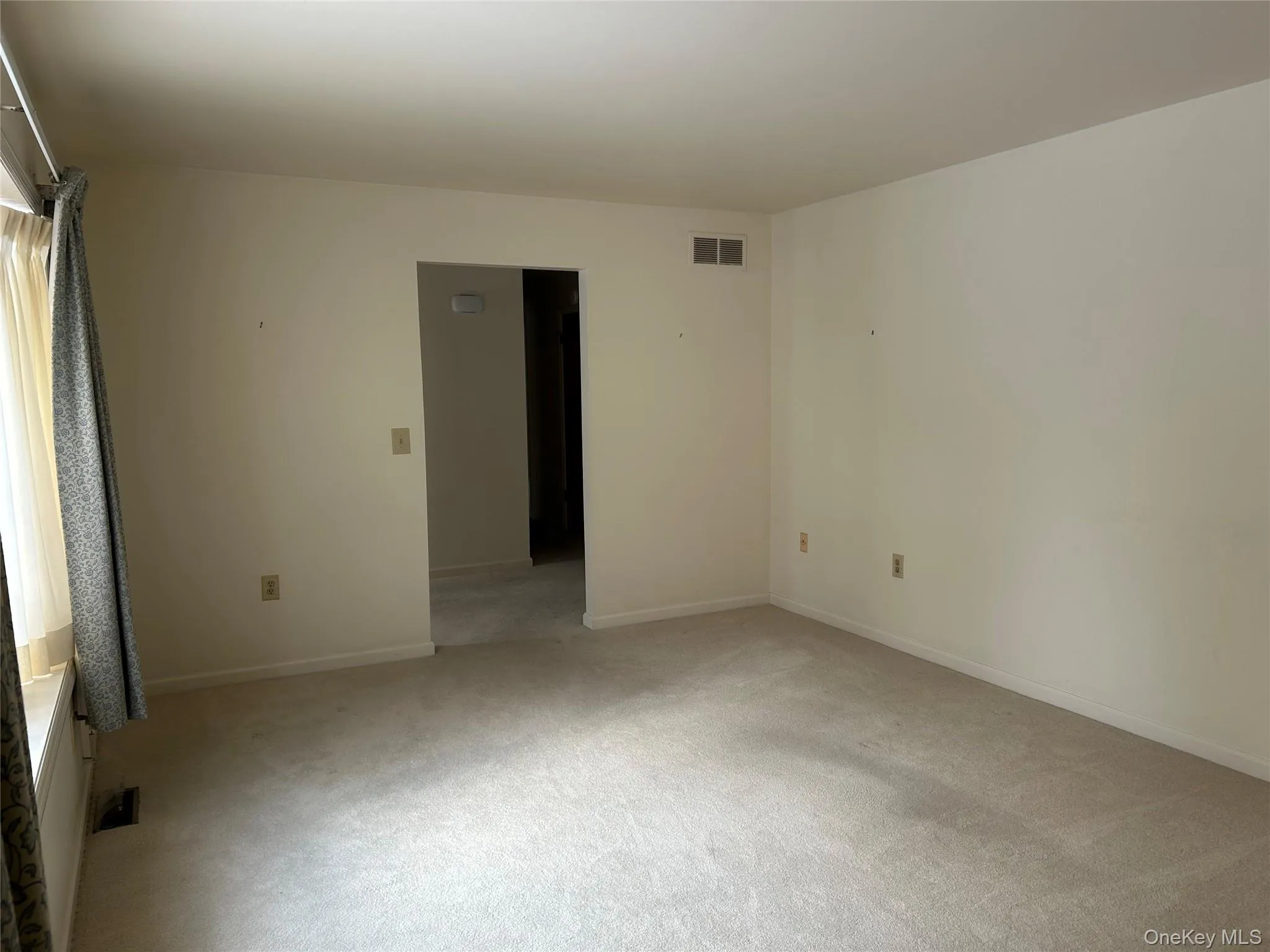 Unfurnished room featuring light carpet and baseboards Unfurnished room featuring light carpet and baseboards