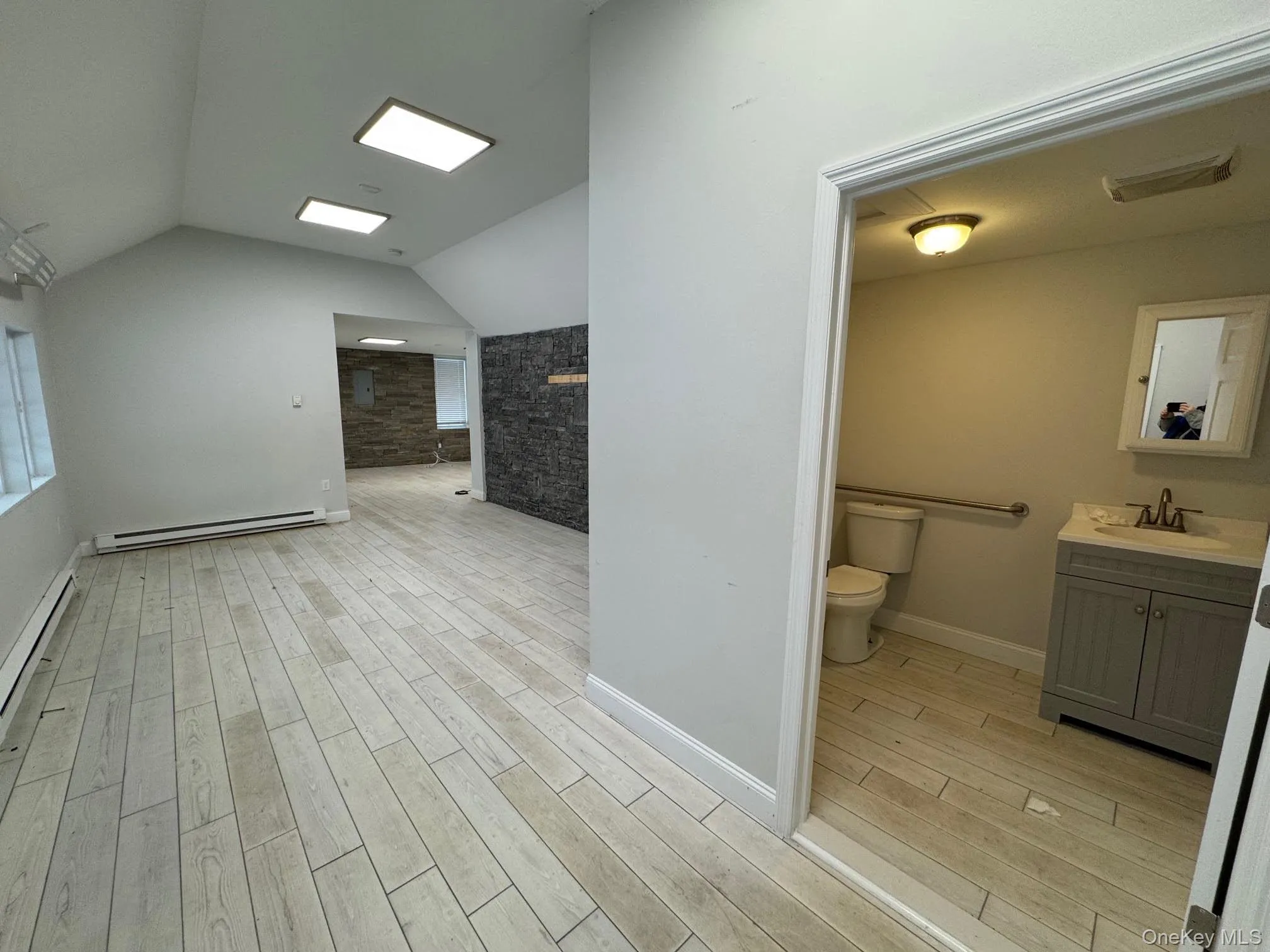 Washroom with vanity. Washroom with vanity.