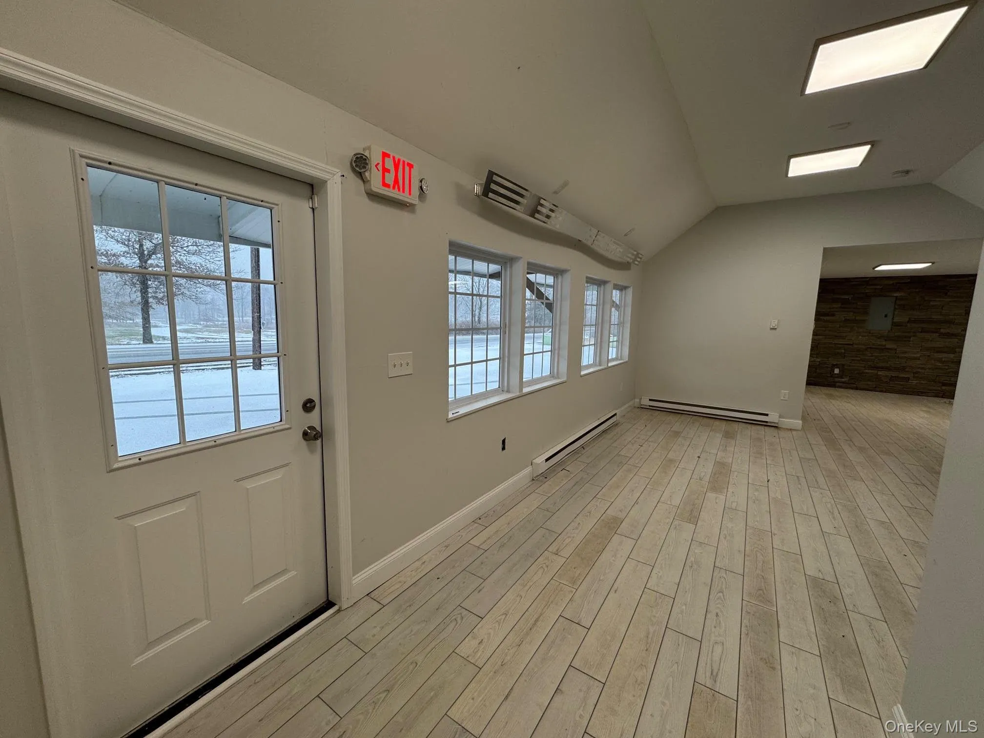 Interior view of the space with plenty windows for natural light Interior view of the space with plenty windows for natural light