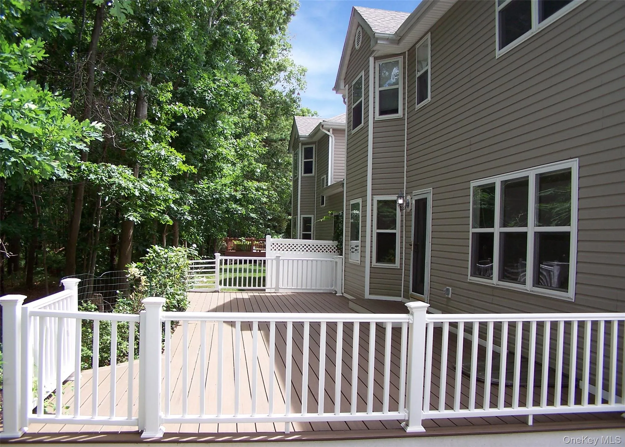 Private Wooded Yard With Large 2 Year New Trex Deck For Outdoor Enjoyment Private Wooded Yard With Large 2 Year New Trex Deck For Outdoor Enjoyment