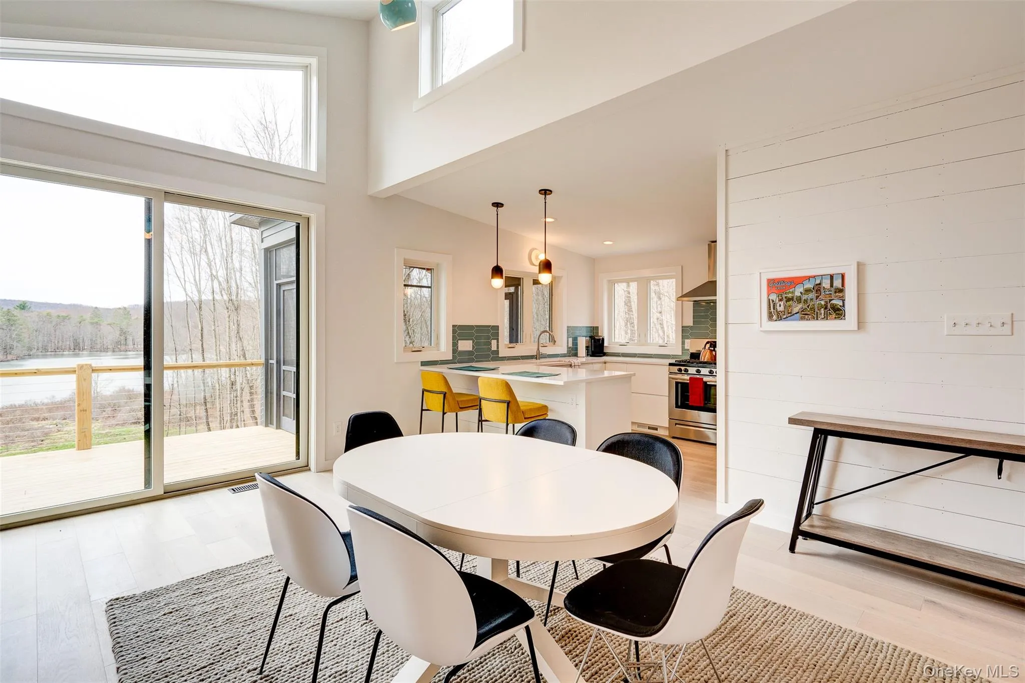 Dining area featuring light wood-style flooring Dining area featuring light wood-style flooring